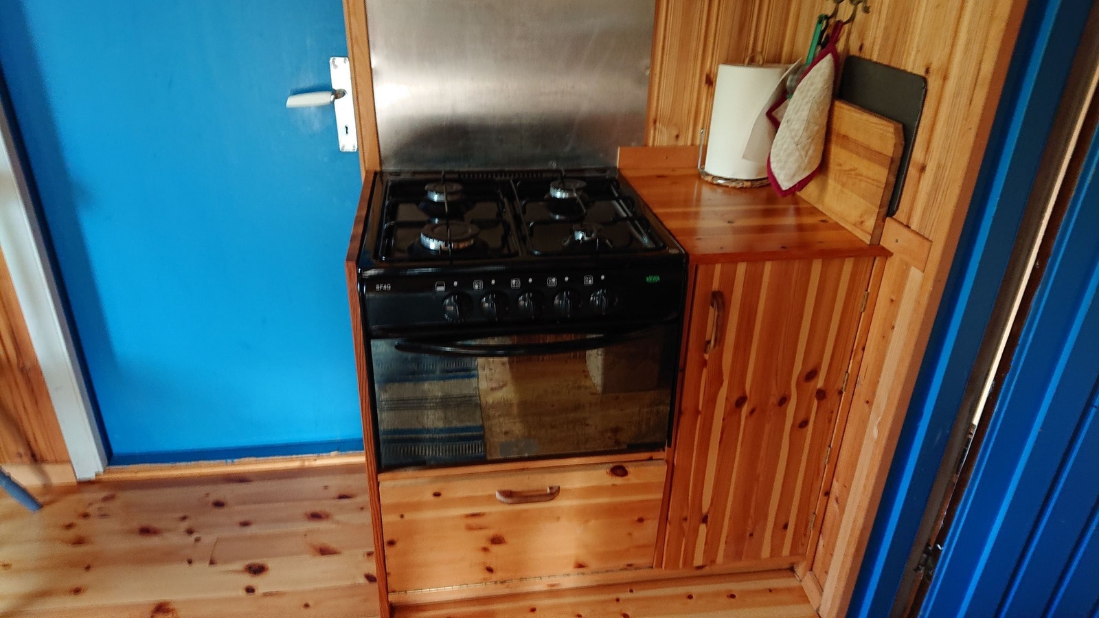 Gasskomfyr på kjøkken Galleribilde