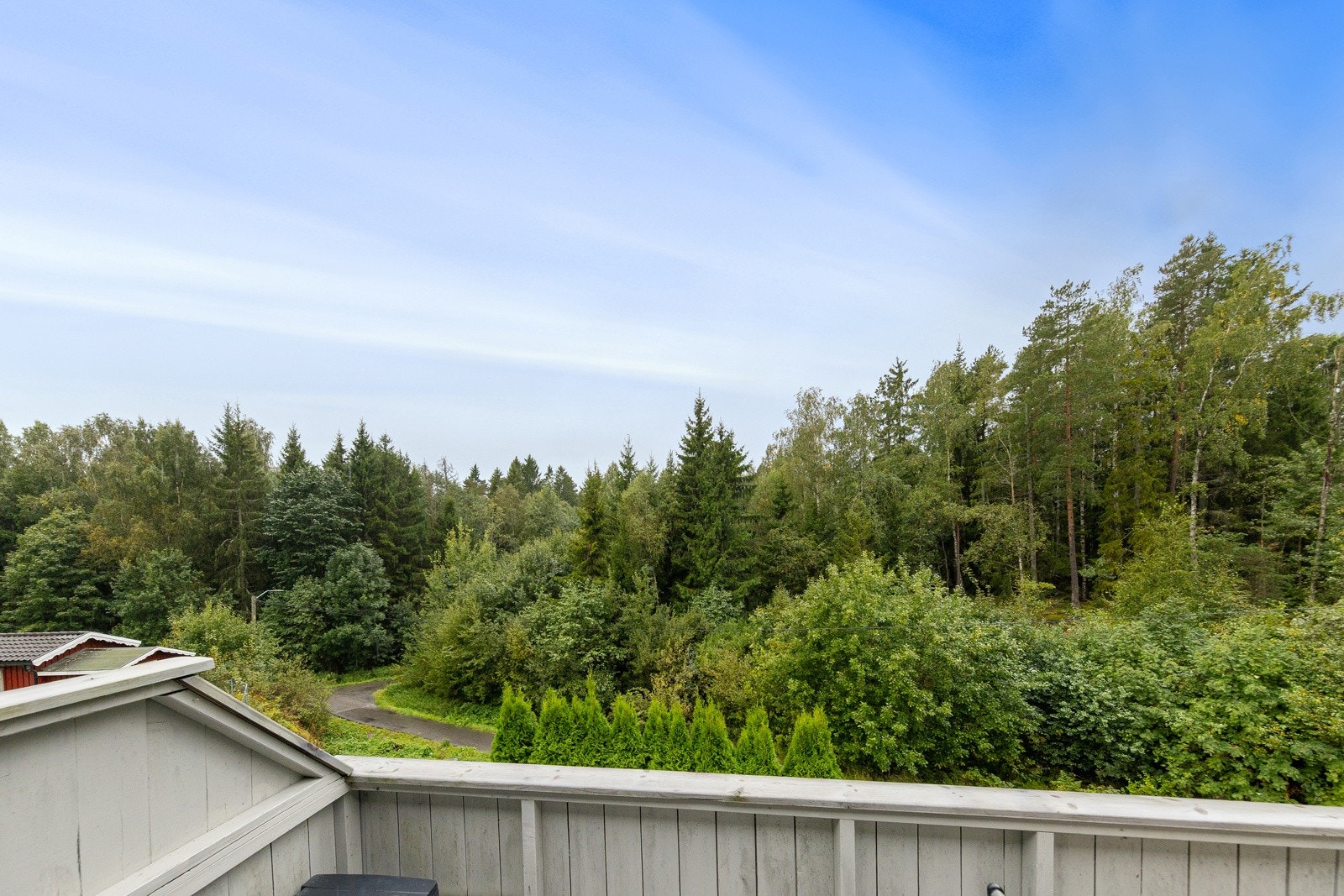 Utsikt fra balkongen Galleribilde