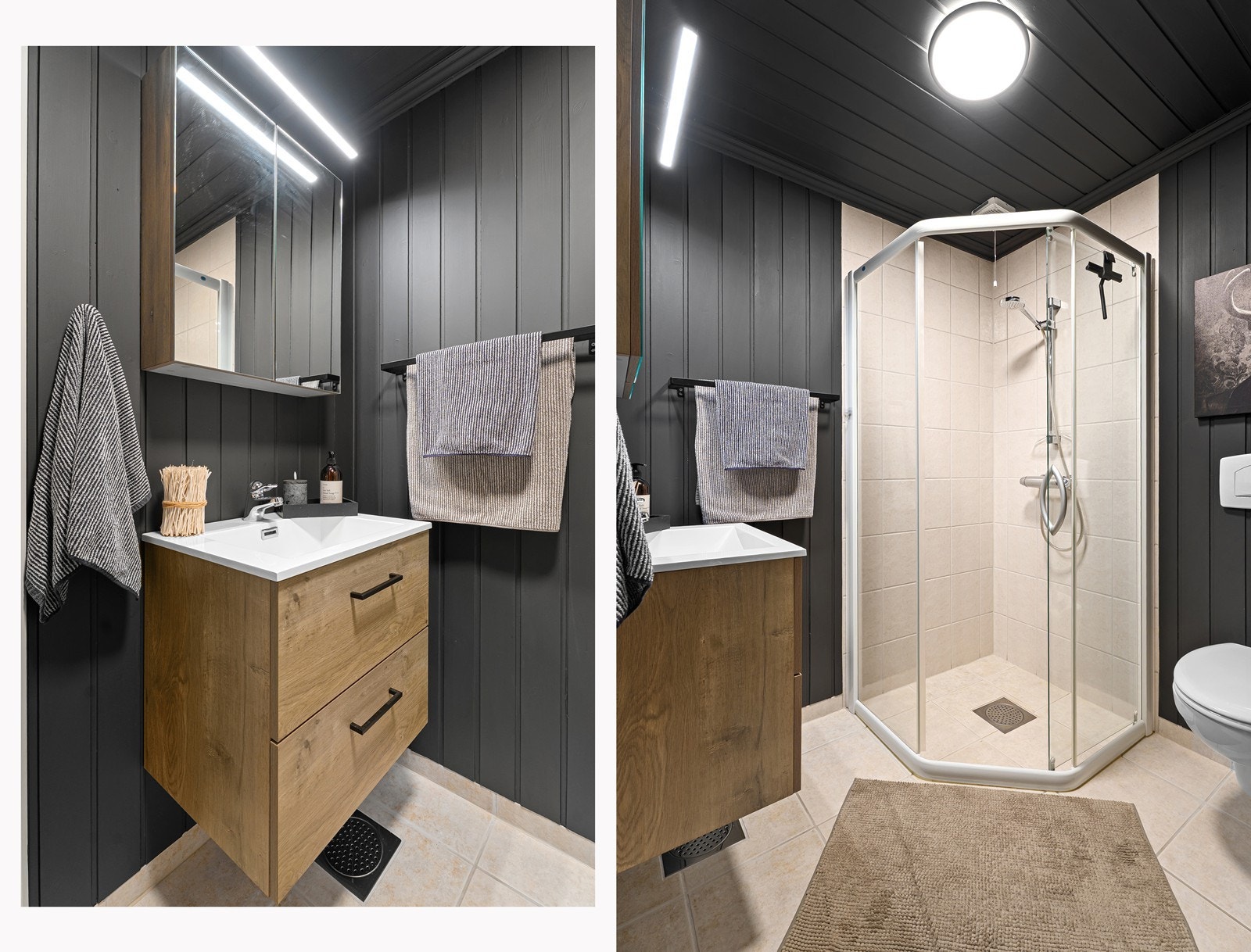 Bad 2 med varmekabler Galleribilde