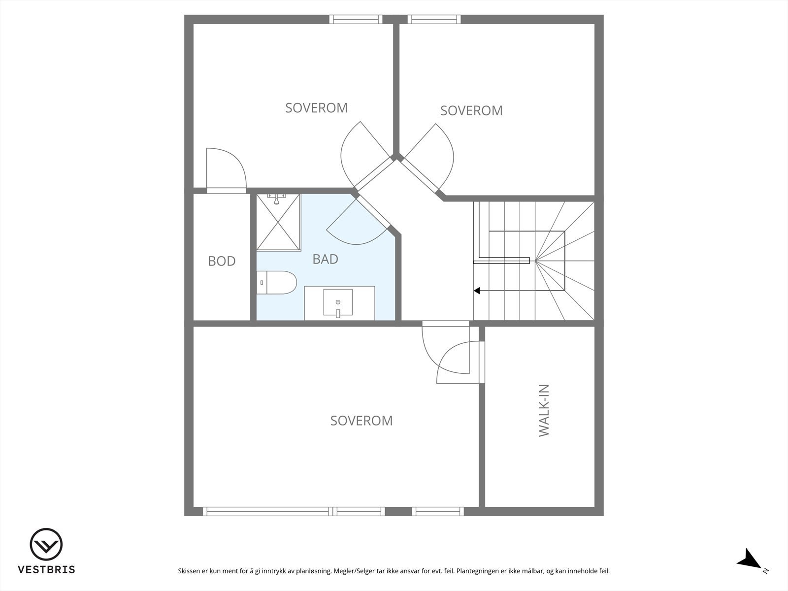 Plantegning - 3. etasje Galleribilde
