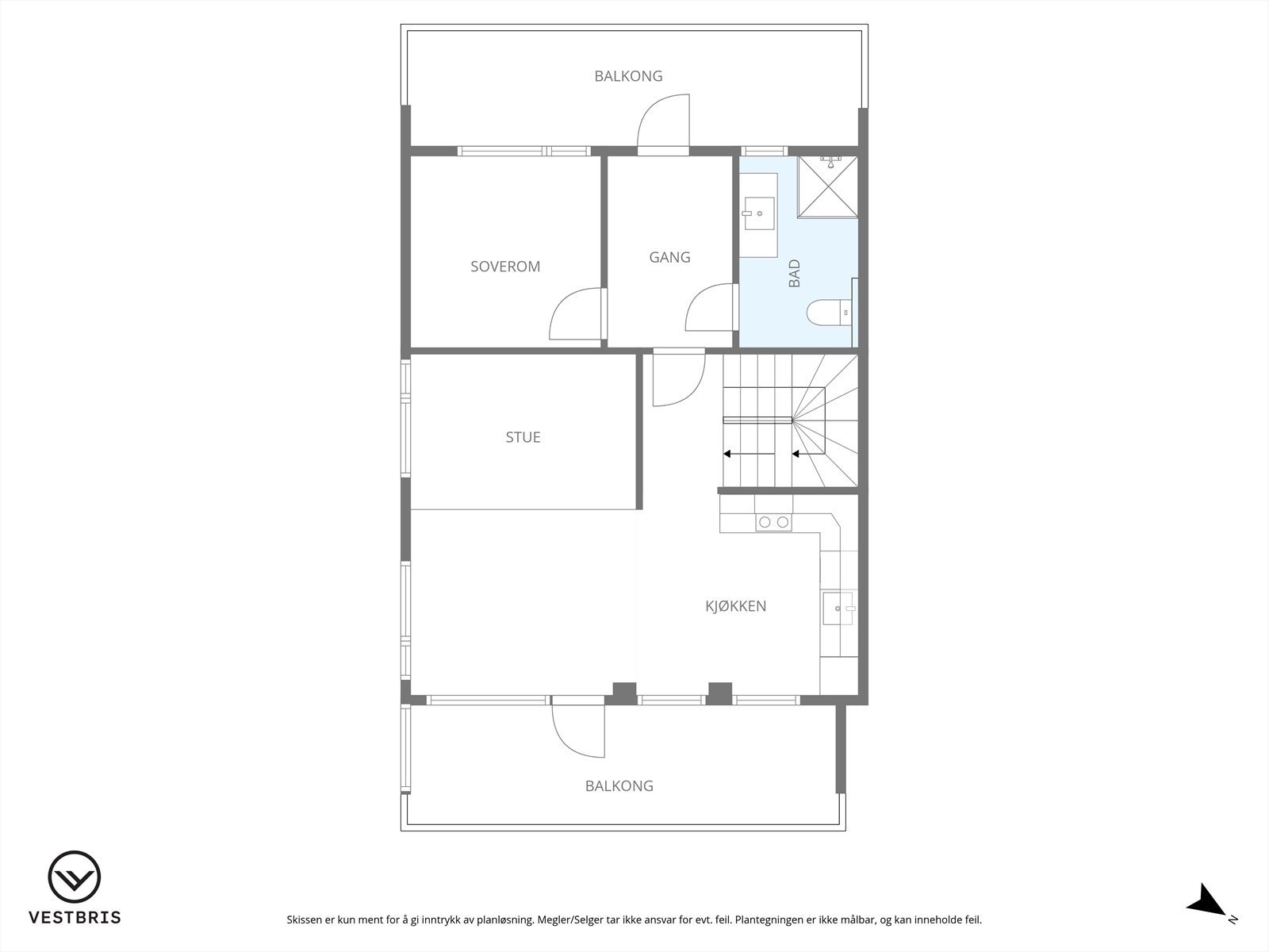Plantegning - 1. etasje Galleribilde