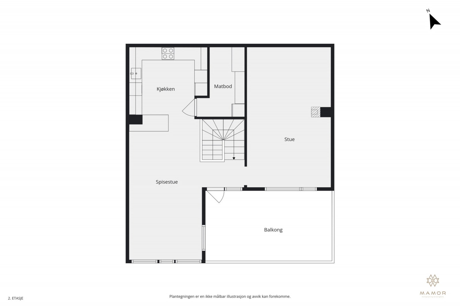 Plantegning første etasje Galleribilde