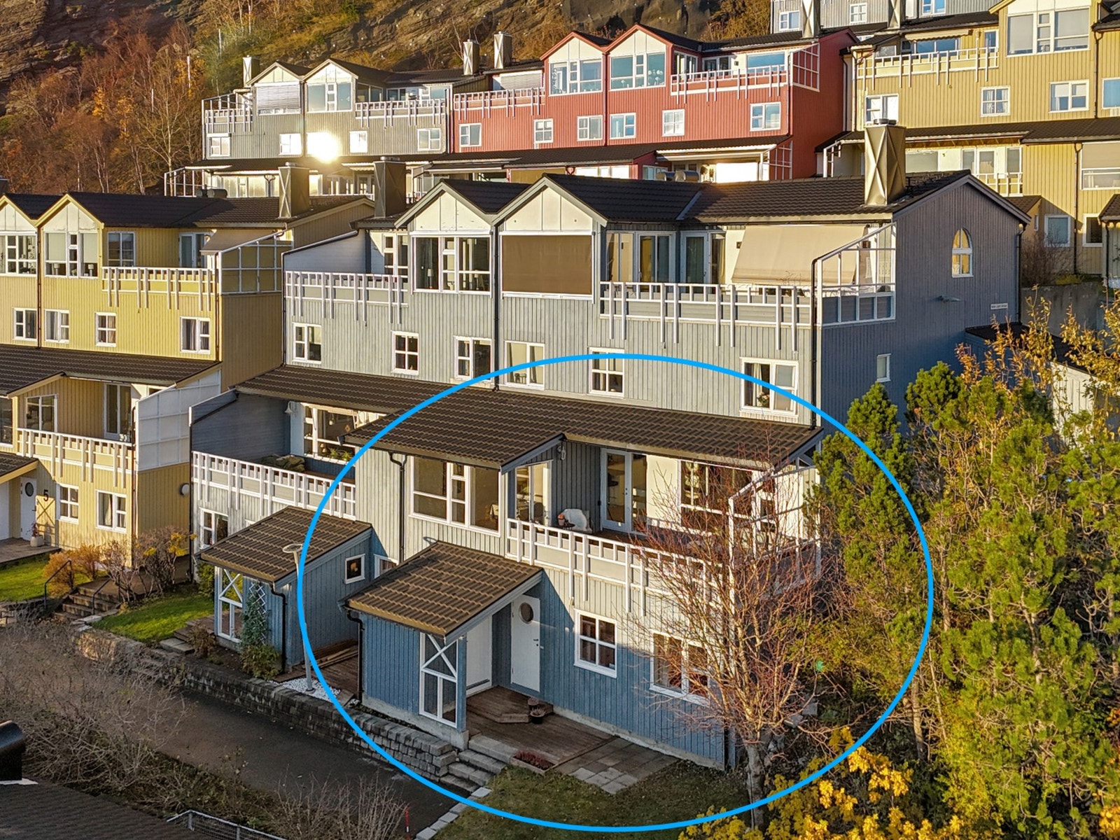 Svært fin beliggenhet på enden av rekken Galleribilde