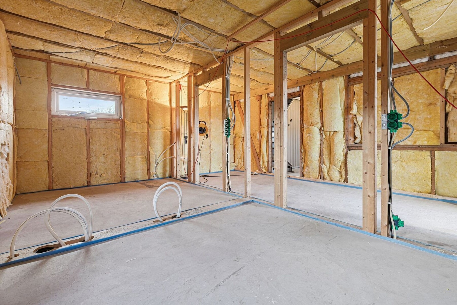 Tilbygg - til venstre er det planlagt soverom Galleribilde