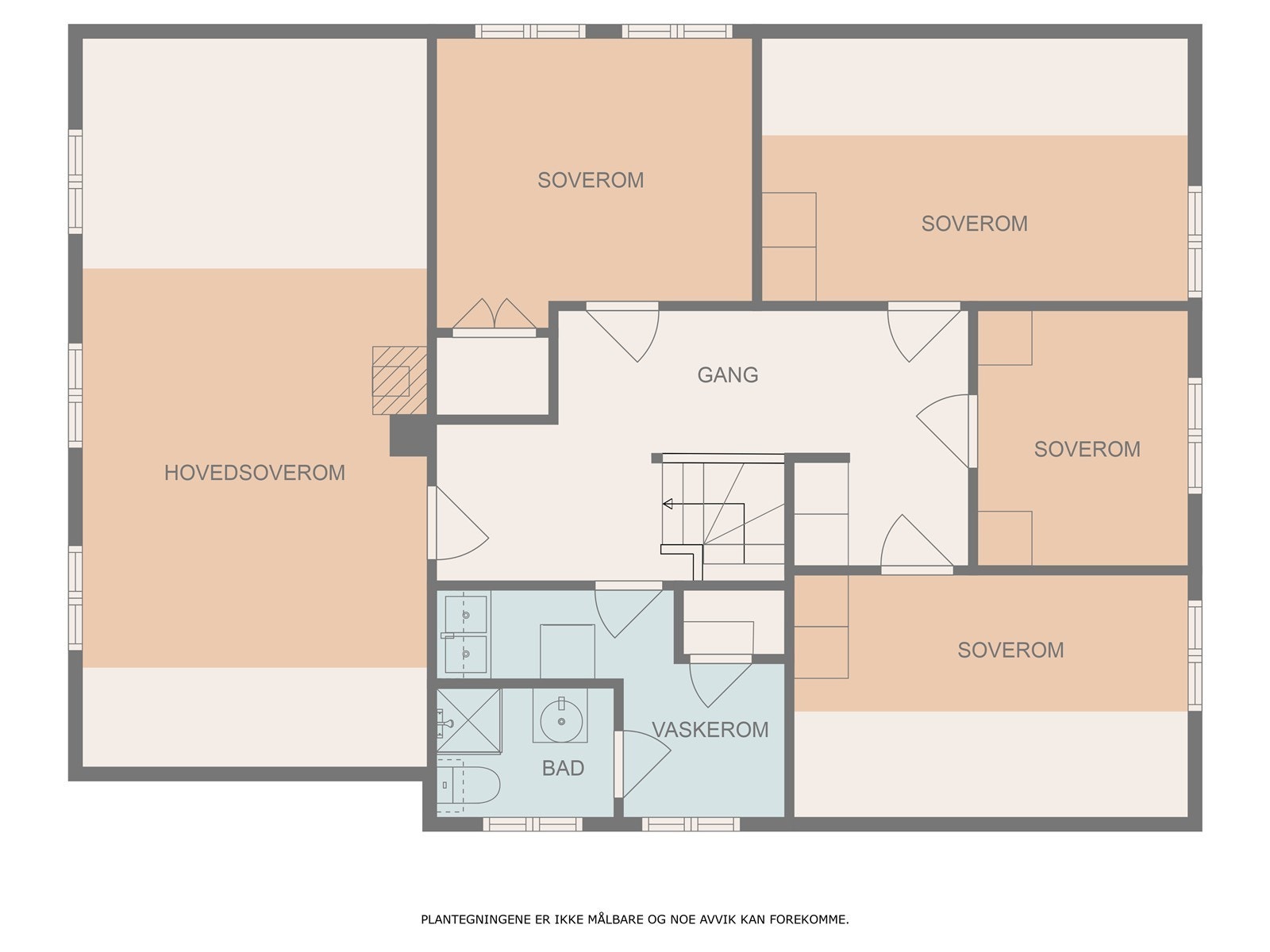 Plantegning loft. Galleribilde