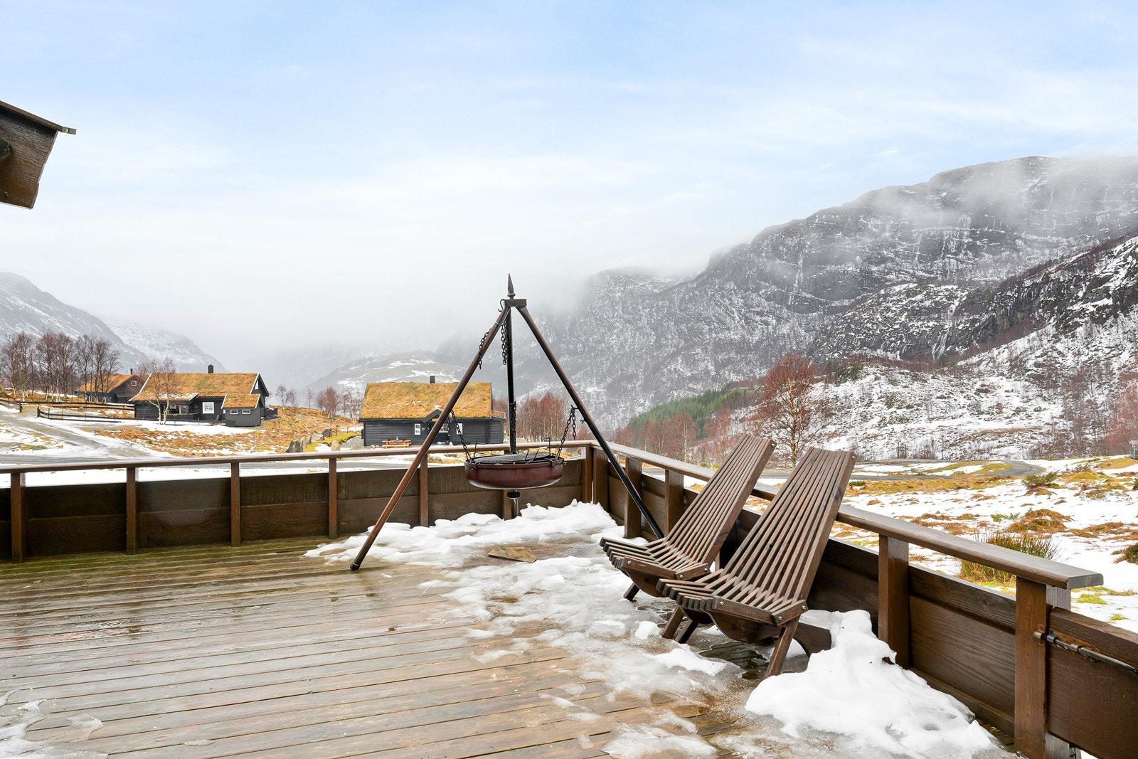 Utsikt fra terrassen Galleribilde