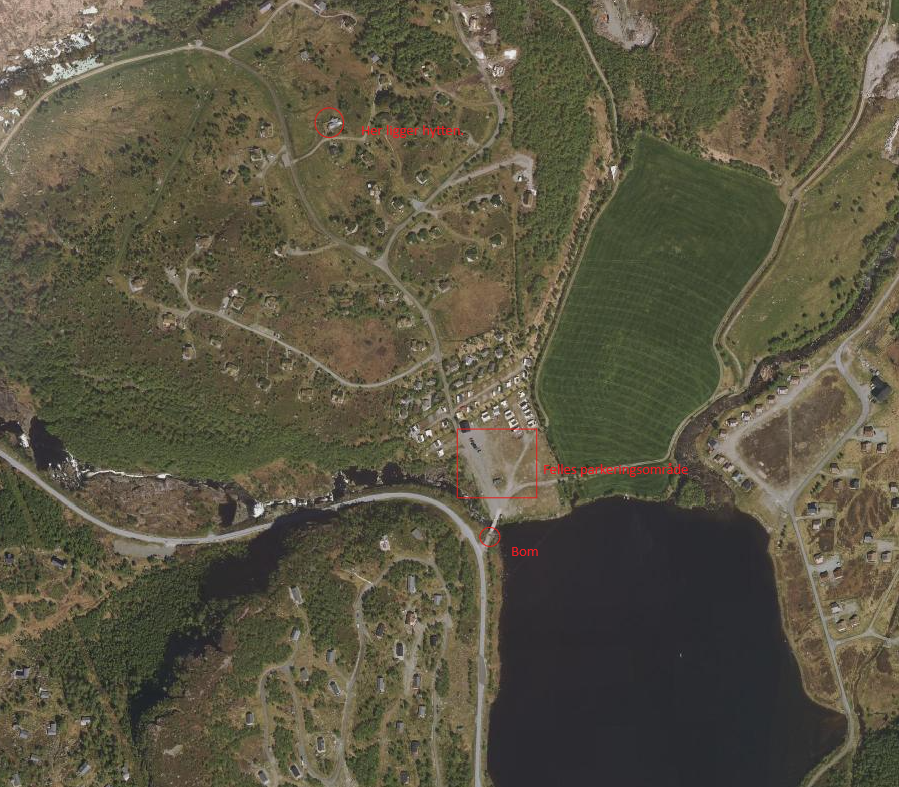 Beliggenhet - Kartutsnitt tatt fra google maps. Galleribilde