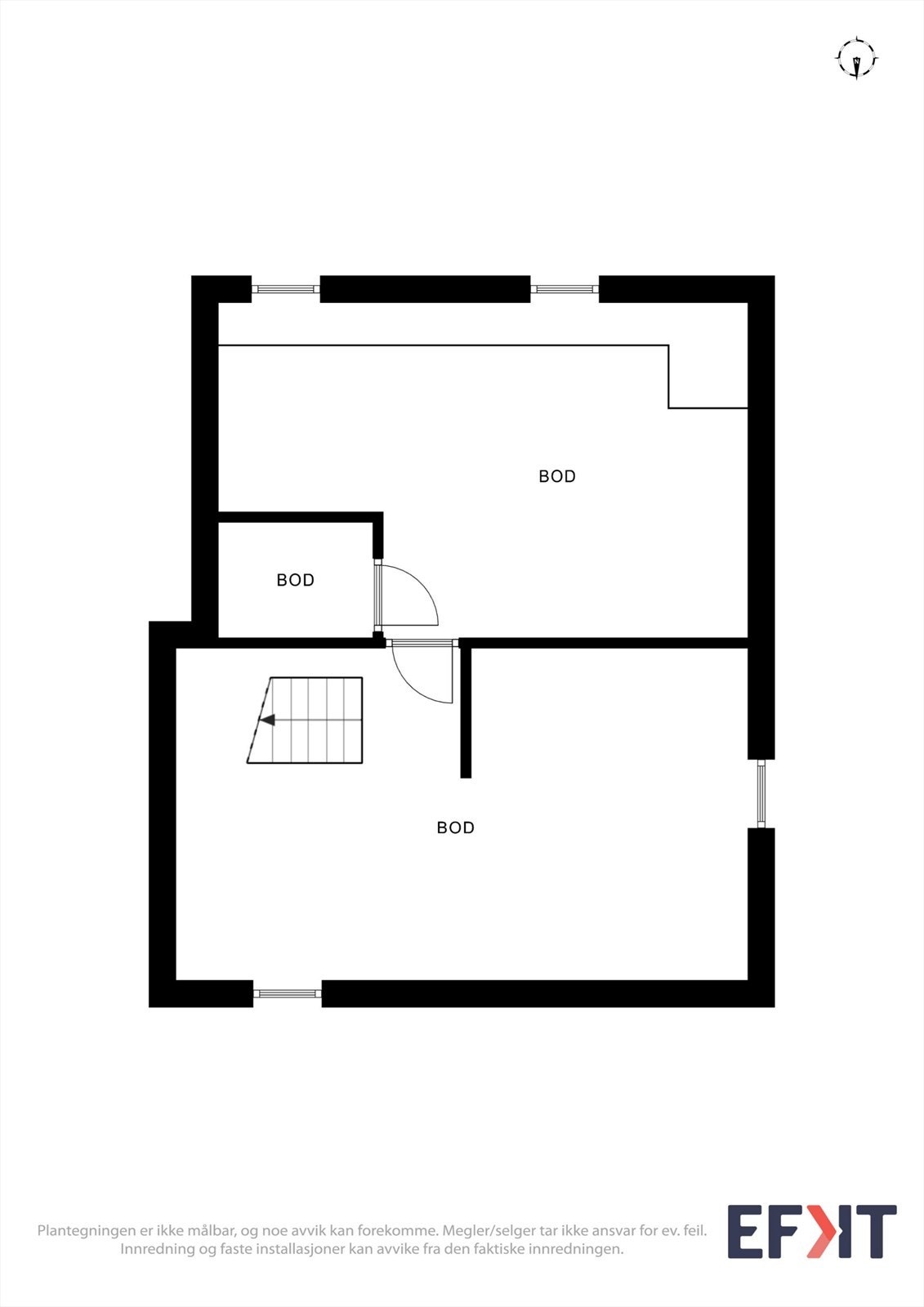 Man har godt med boder i kjelleren. Galleribilde