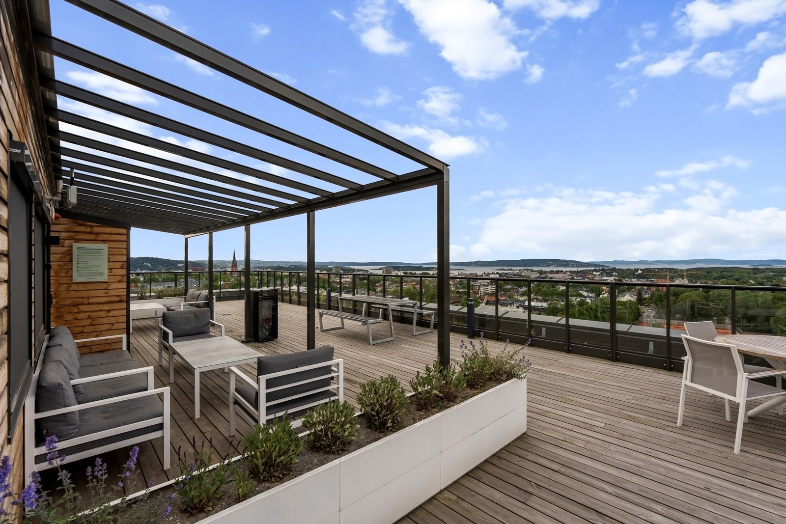 Sameiet disponerer flere felles takterrasser. Galleribilde