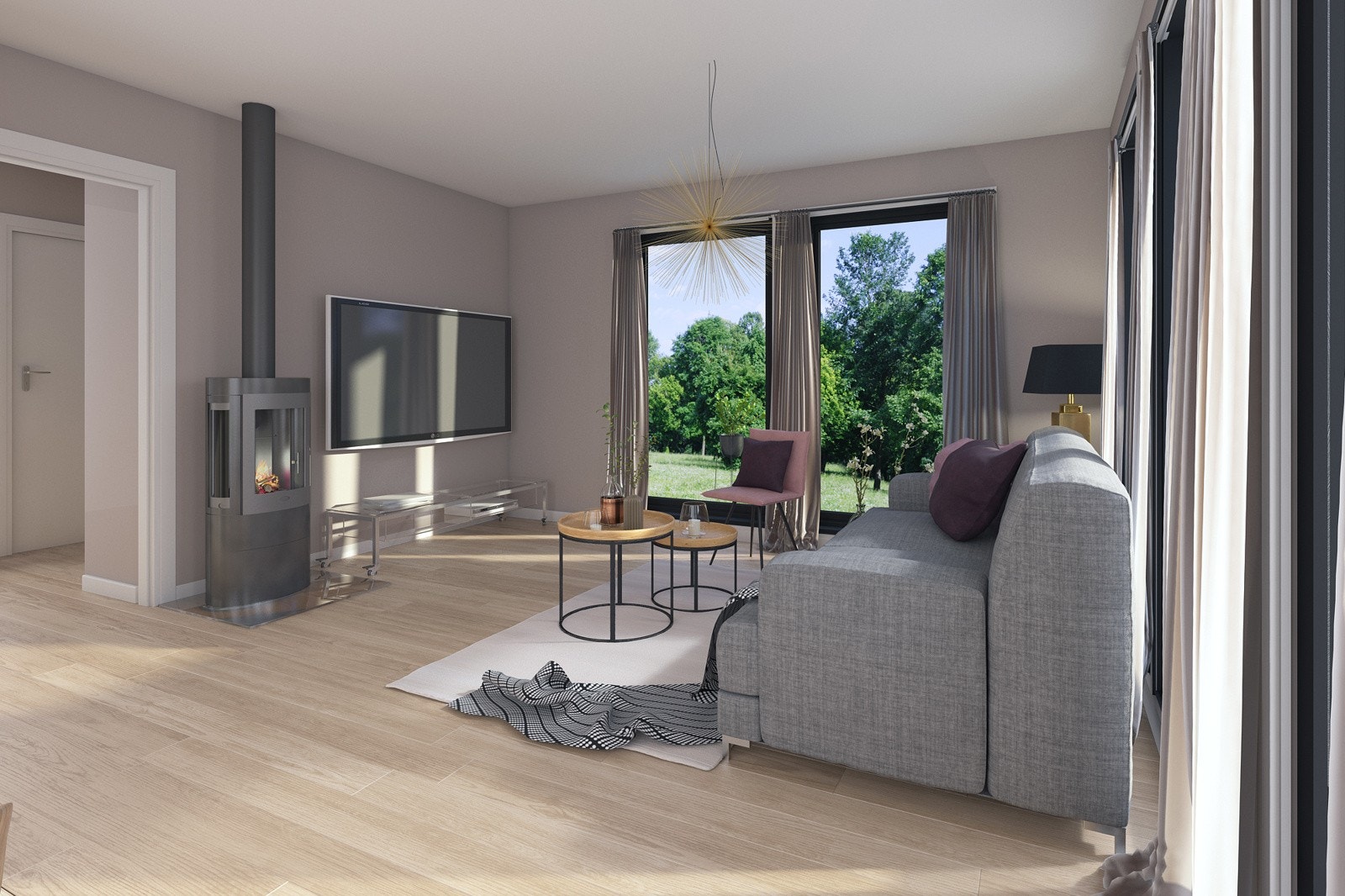 Her bor du trygt og barnevennlig, like ved Korsegård skole. Galleribilde