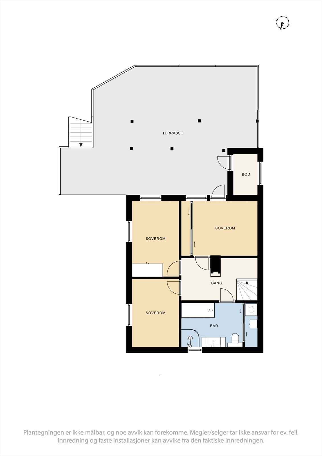 Plantegning underetasje Galleribilde