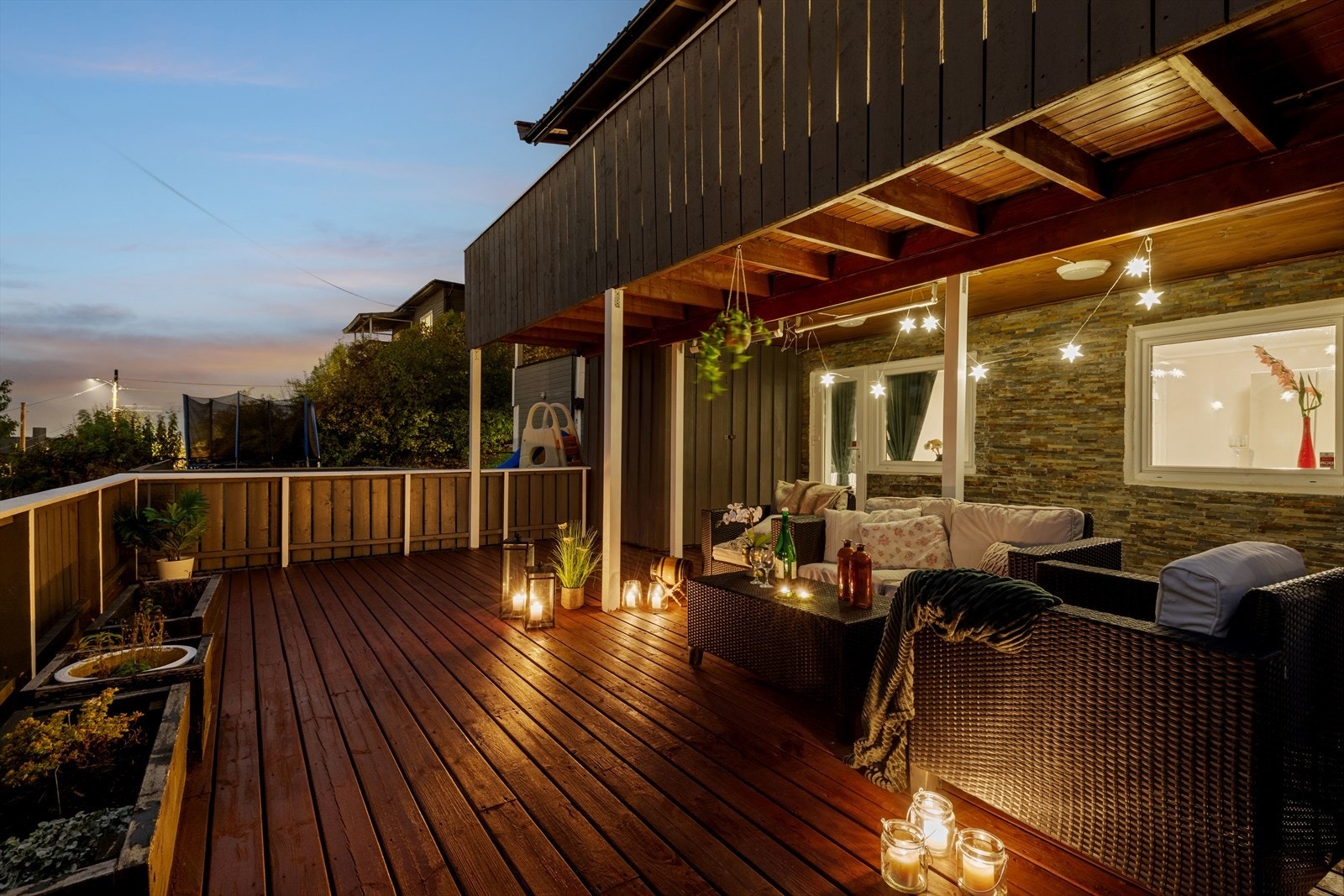 Stemningsbilde fra terrassen. Galleribilde