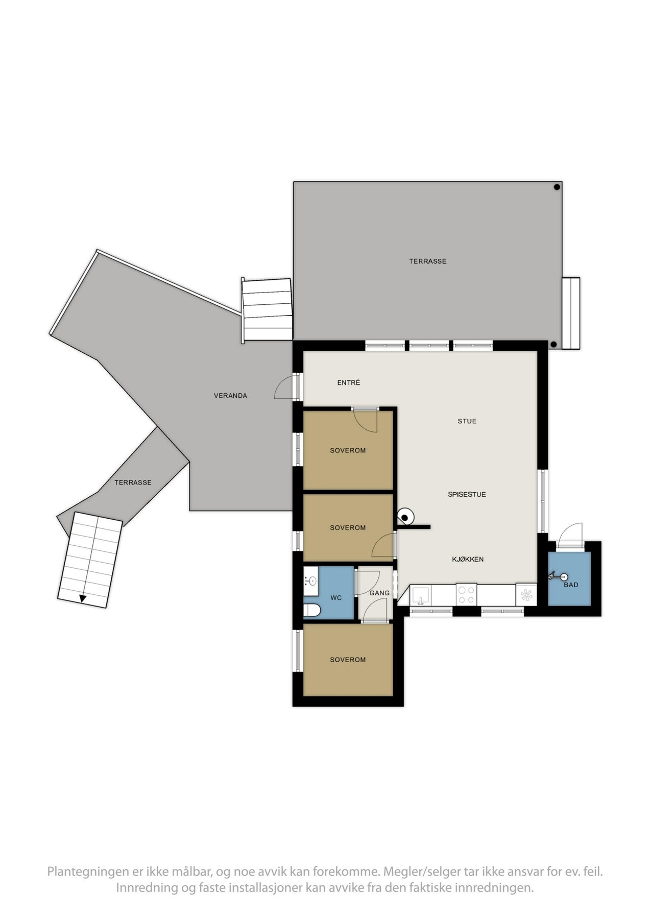 Plantegninger av hytten. Galleribilde