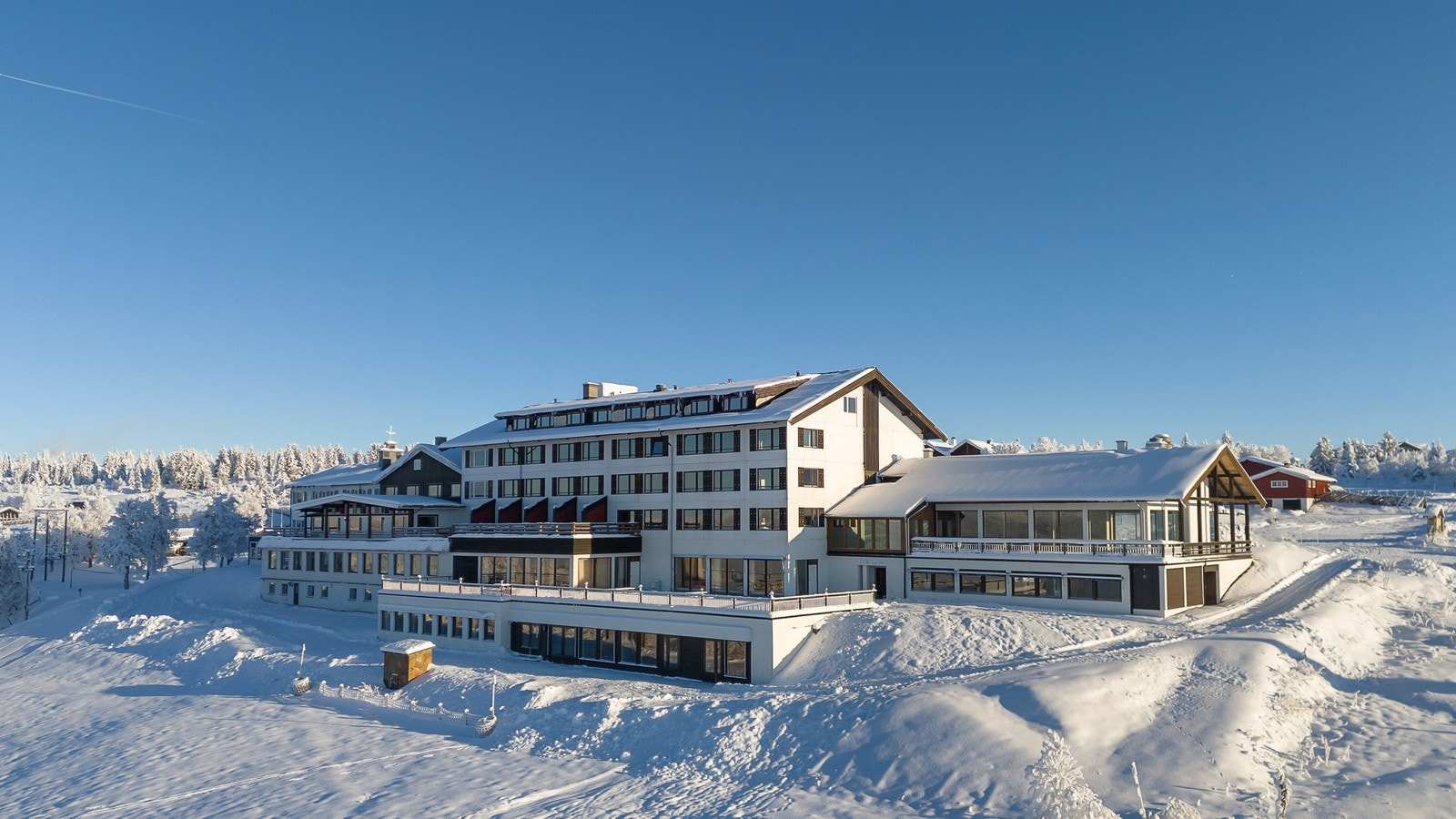 Wadahl høgfjellshotell ligger i et snøsikkert område. Galleribilde