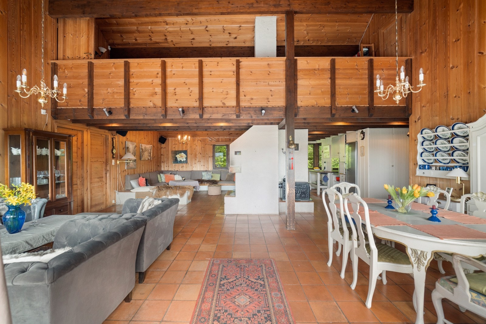 Stuen har god plass til flere ulike soner Galleribilde