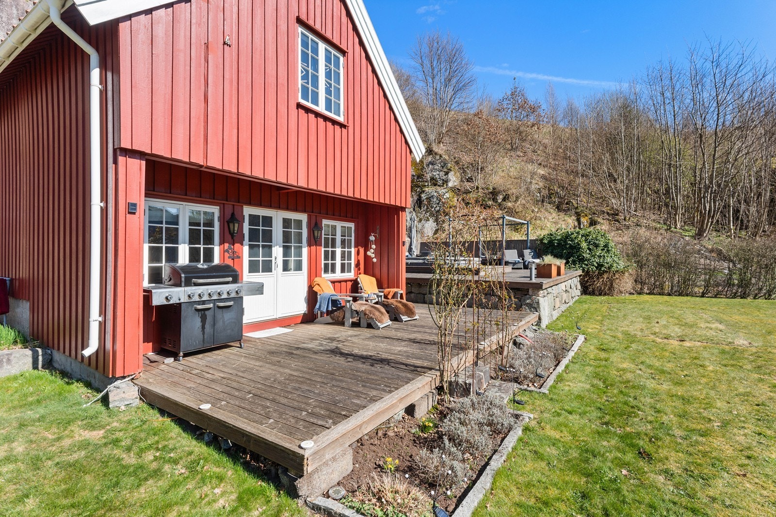 Stor terrasse. Galleribilde