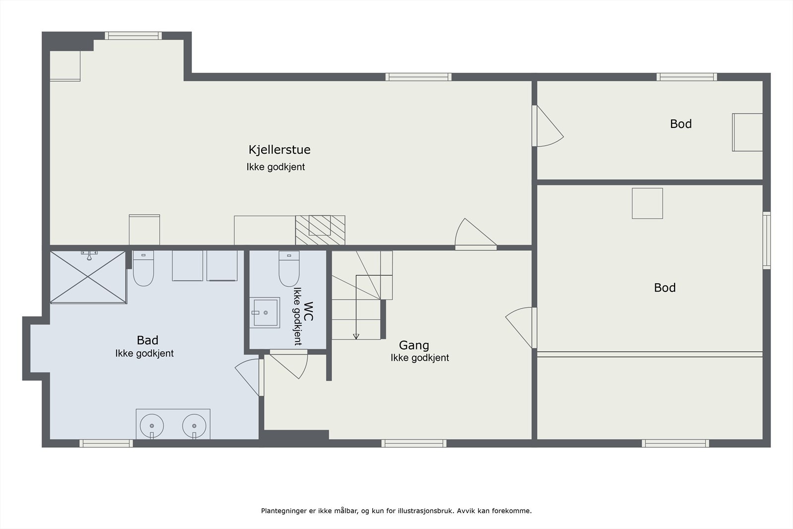 Underetasje - Se pkt. ferdigattest Galleribilde