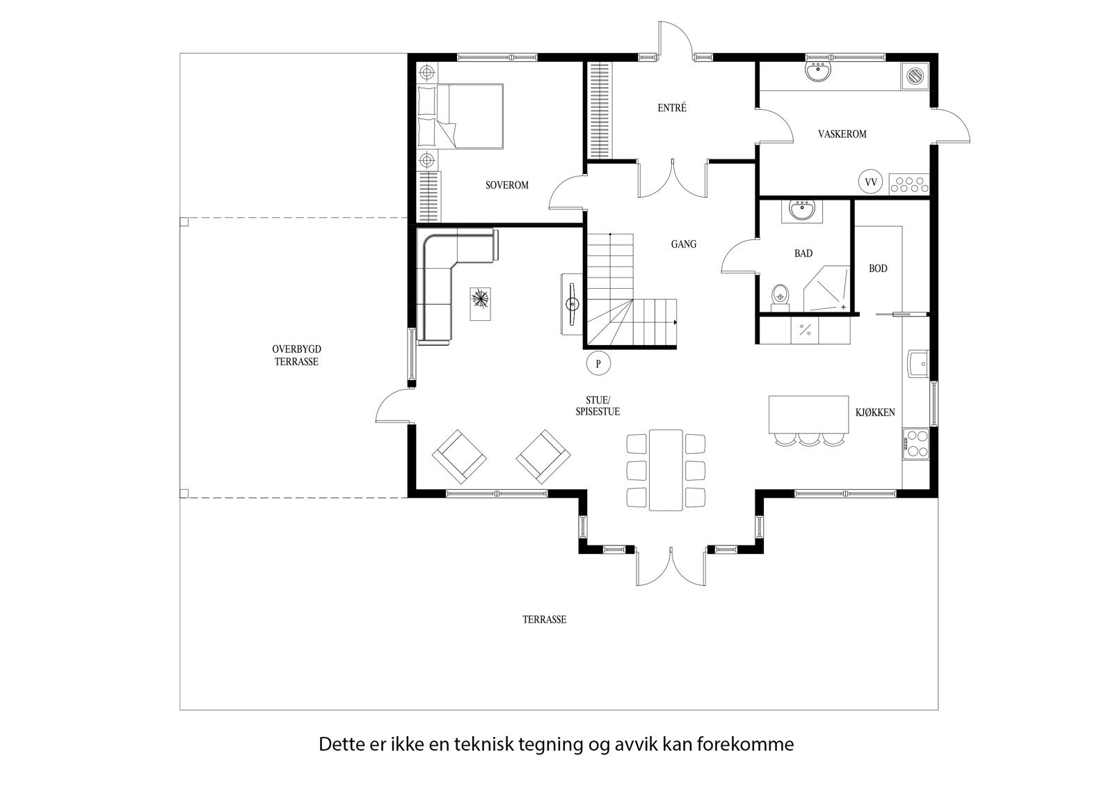 Plantegning - 1. etasje Galleribilde