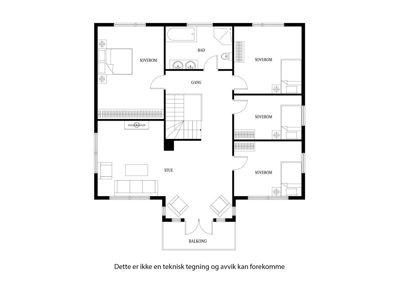 Plantegning - 2. etasje Galleribilde