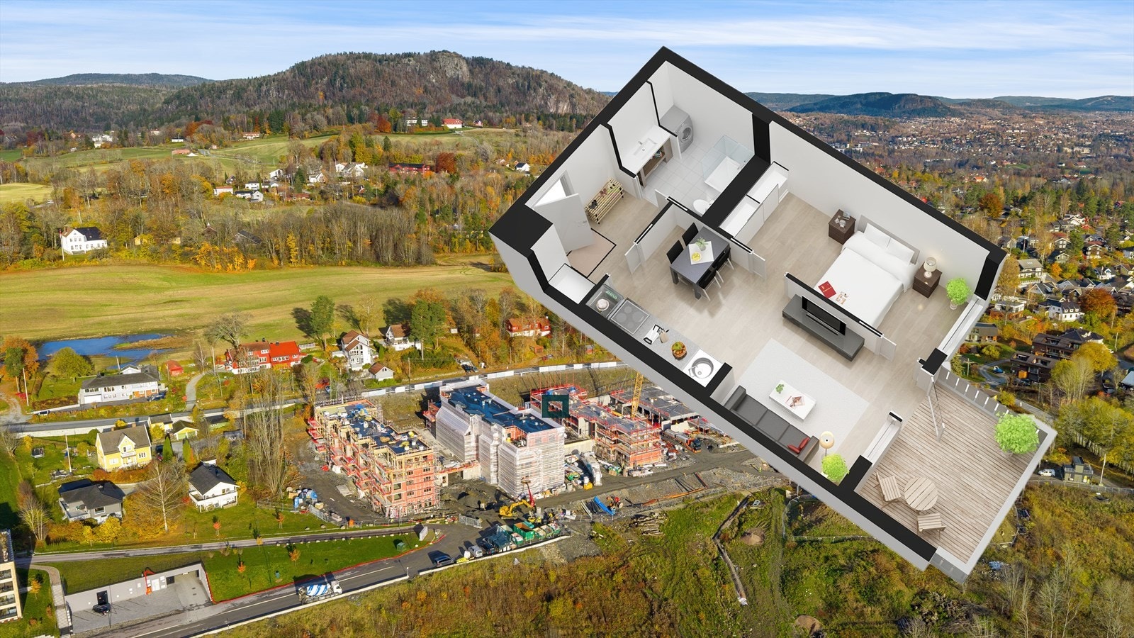 Fin intern beliggenhet. Omtrentlig plassering A2-61. Avvik vil forekomme. Galleribilde