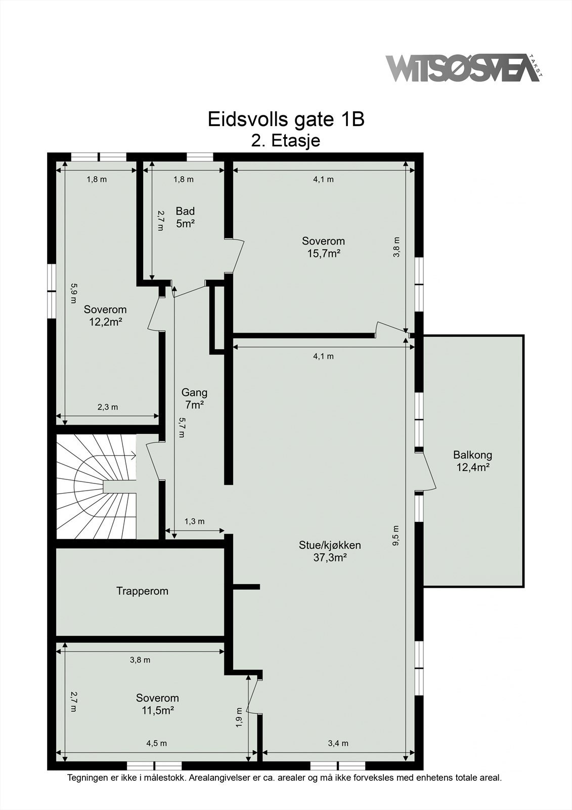Ta en titt på planskissen og gjør deg kjent med romfordelingen! Galleribilde