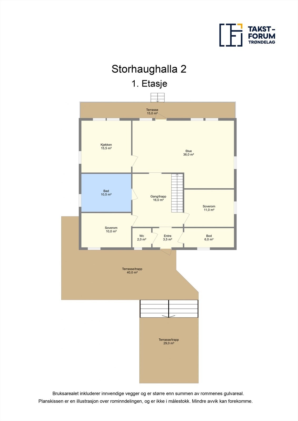 Plantegning - 1. etasje. Galleribilde