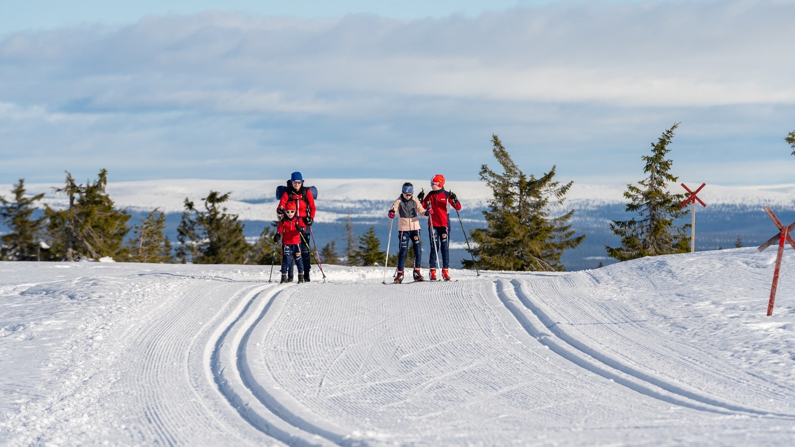 Flotte preparerte langrennsløyper bla på Trysilfjellet og på Ås, like øst for Bygdeberget.
Foto Jonas Sjøgren. Galleribilde