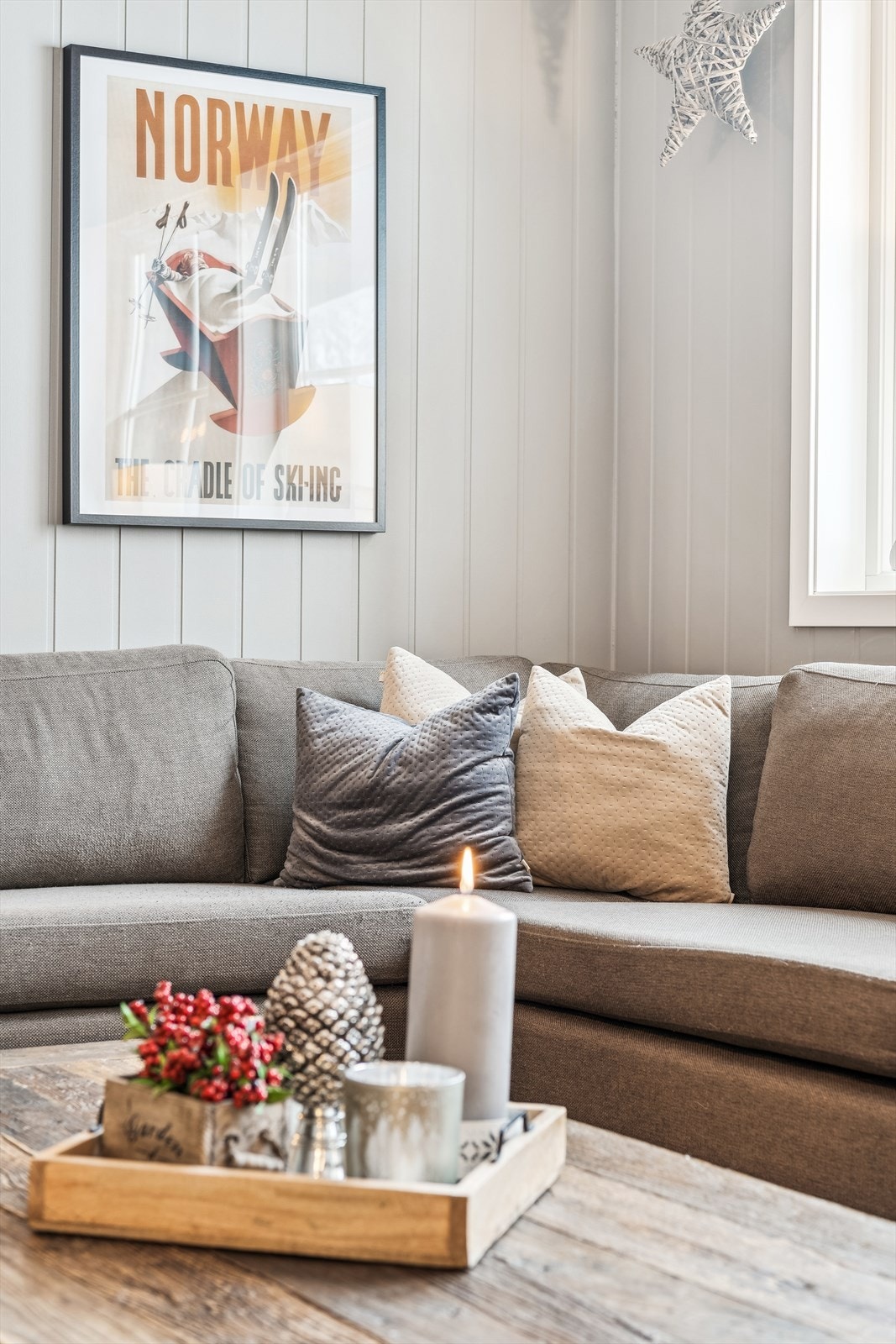 Detalj fra stuen som gir en god og lun følelse. Galleribilde