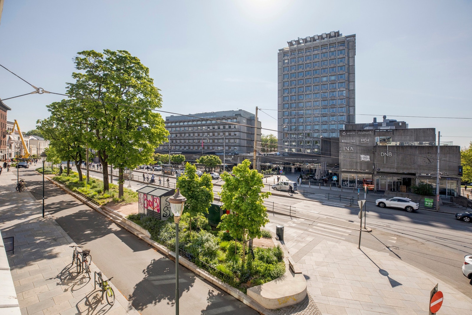 Utsikt fra kontorplassen til Solli Plass Galleribilde