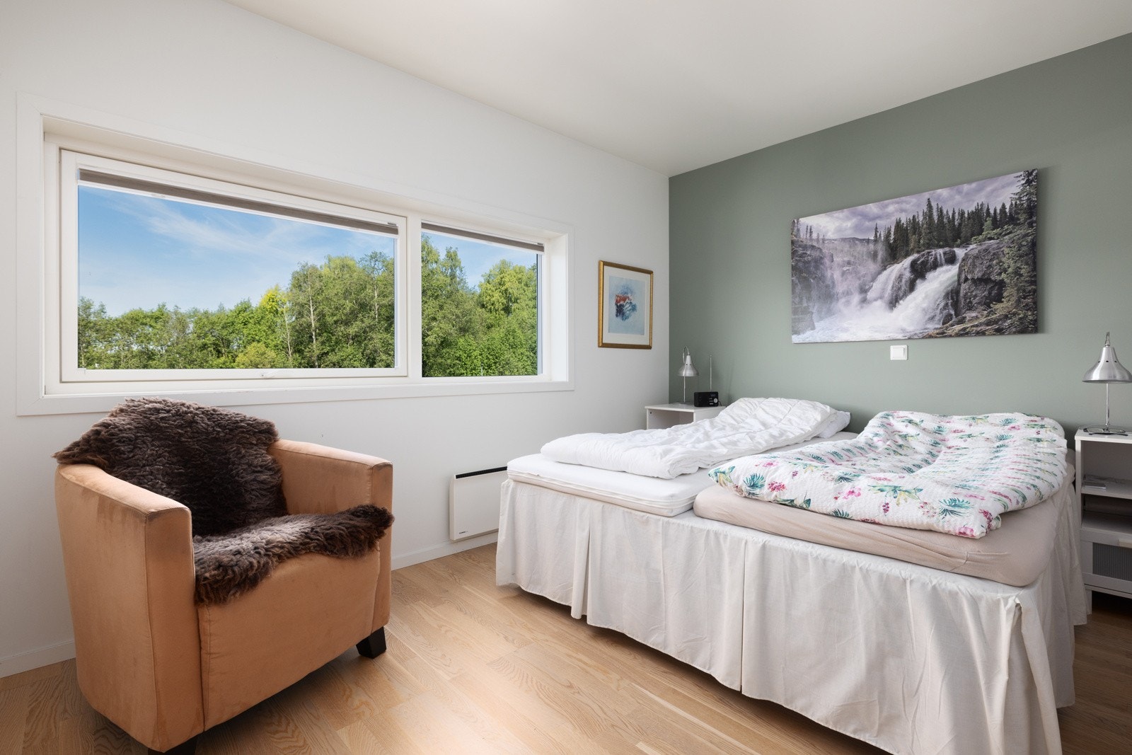 Leiligheten har tre soverom. Galleribilde