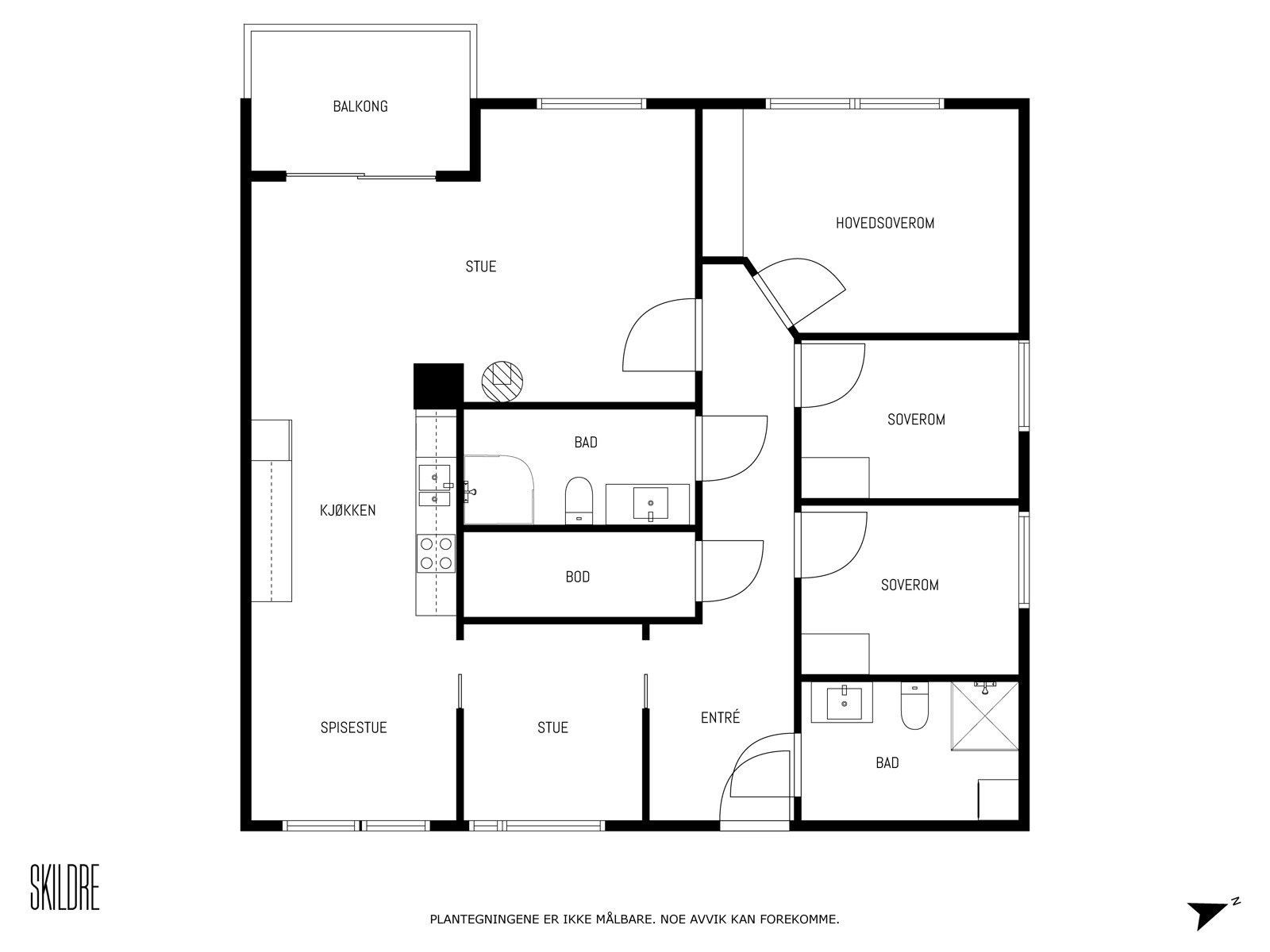 Plantegning Galleribilde