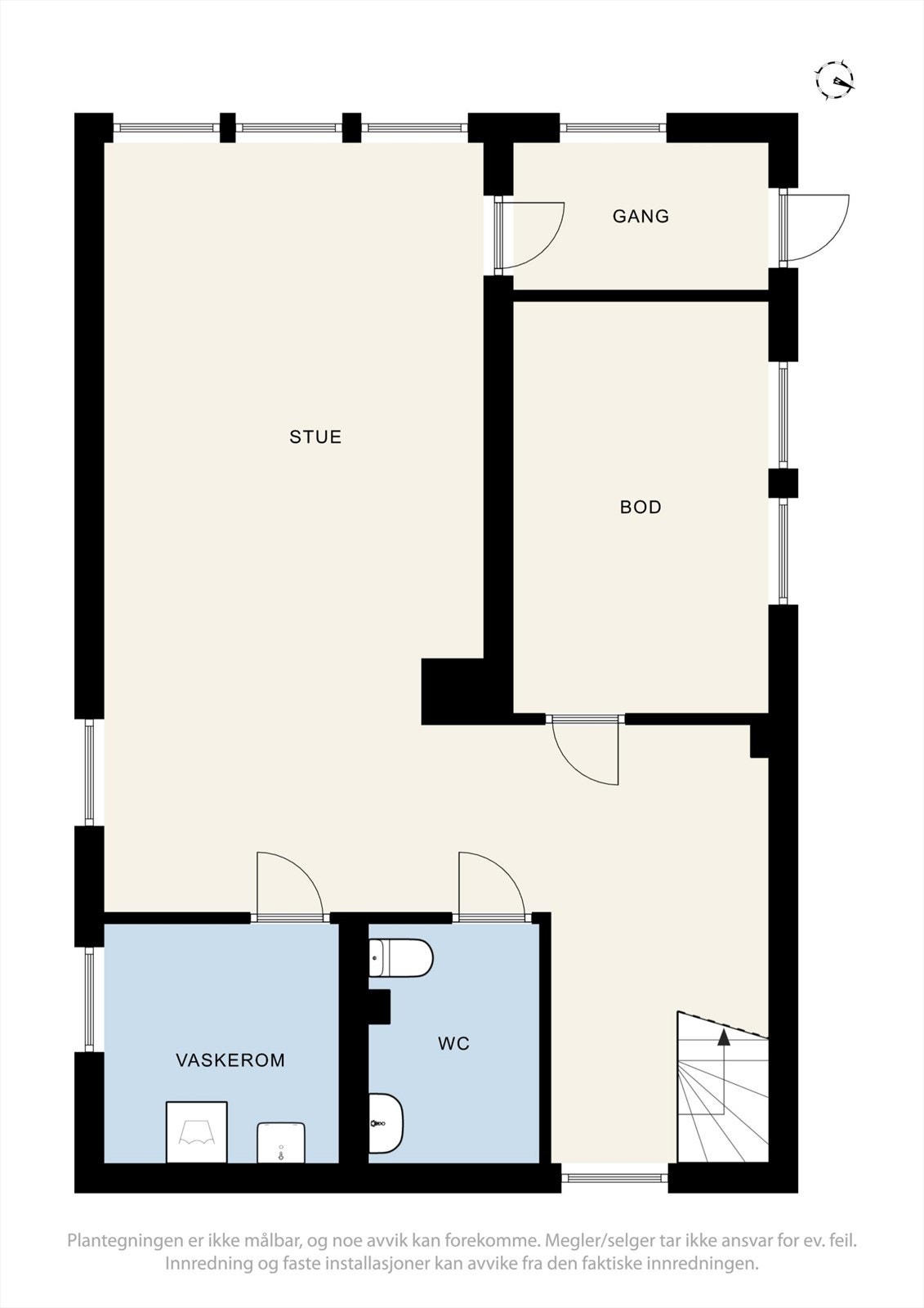 Plantegning underetasje Galleribilde