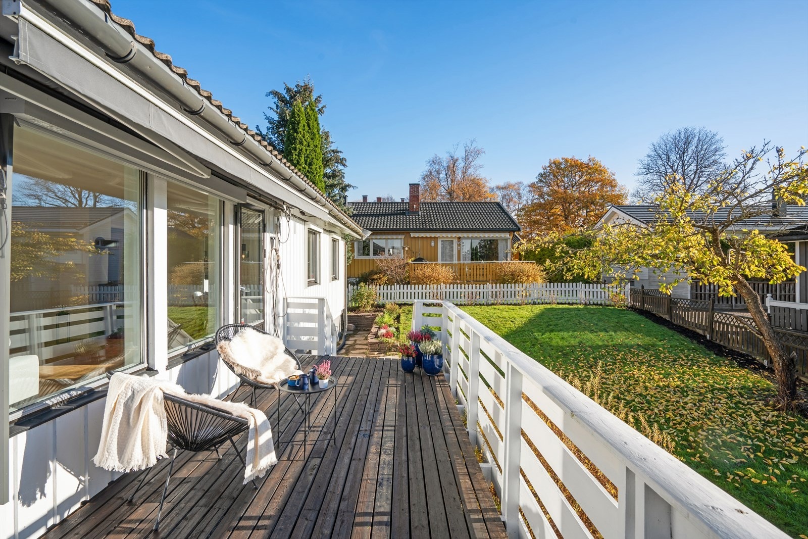 Terrassen er ca. 24 kvadratmeter og har gode solforhold. Galleribilde