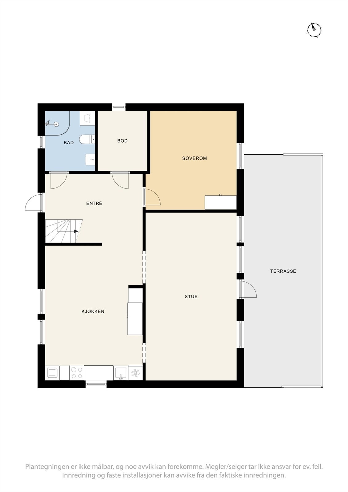 Plantegninger hovedetasje Galleribilde