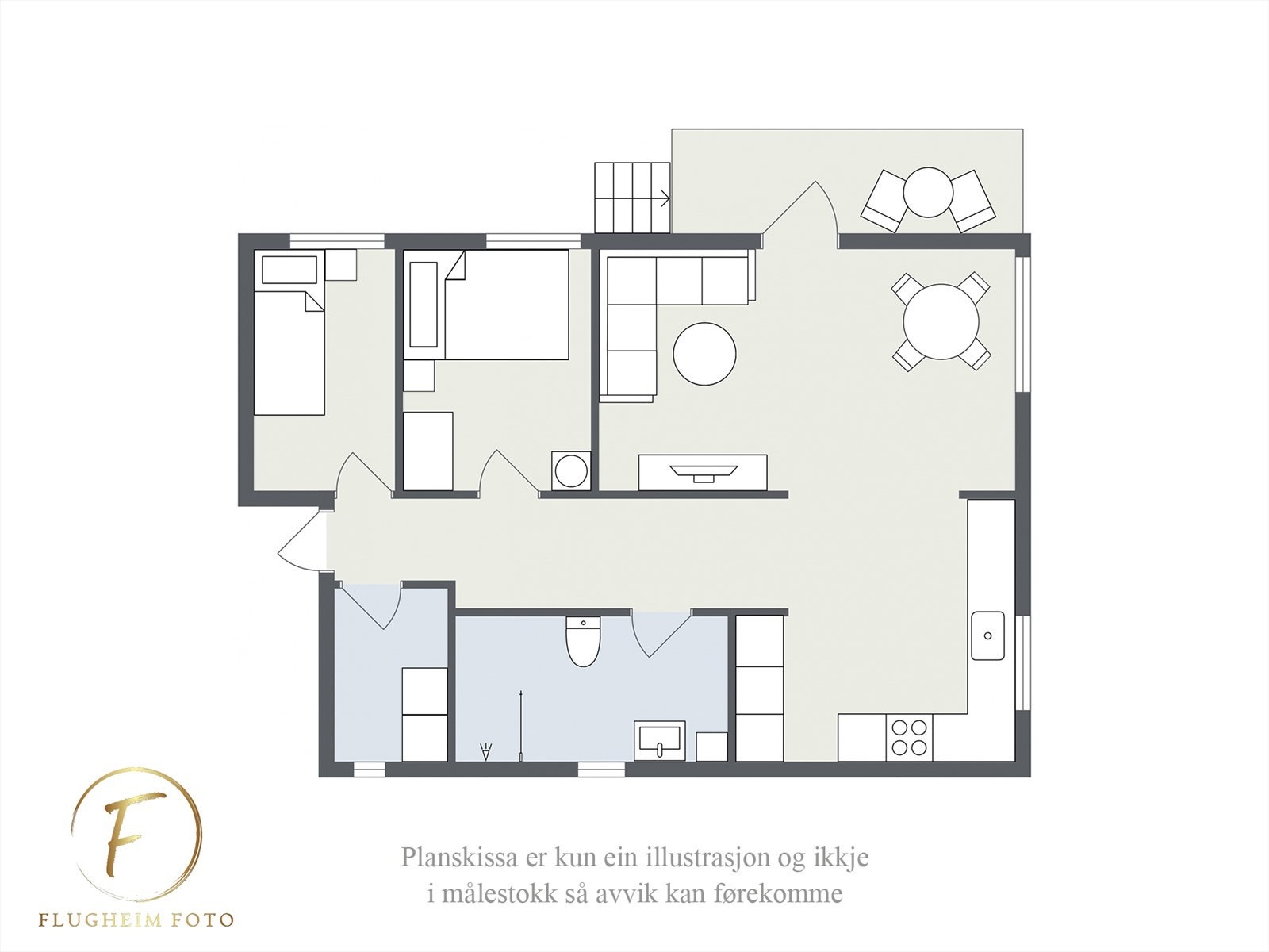 Planteikning Galleribilde