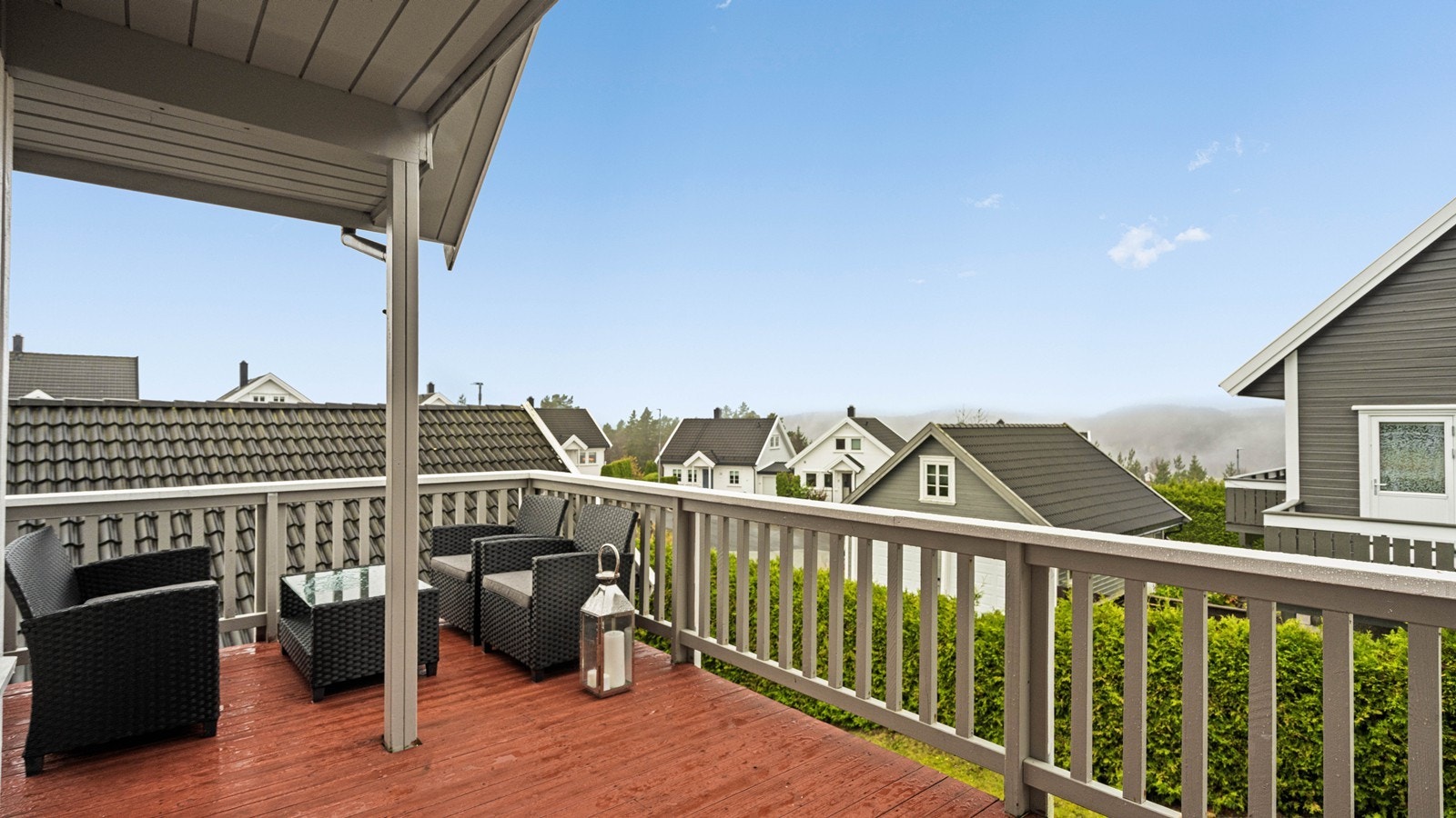 Flott utsikt fra veranda Galleribilde