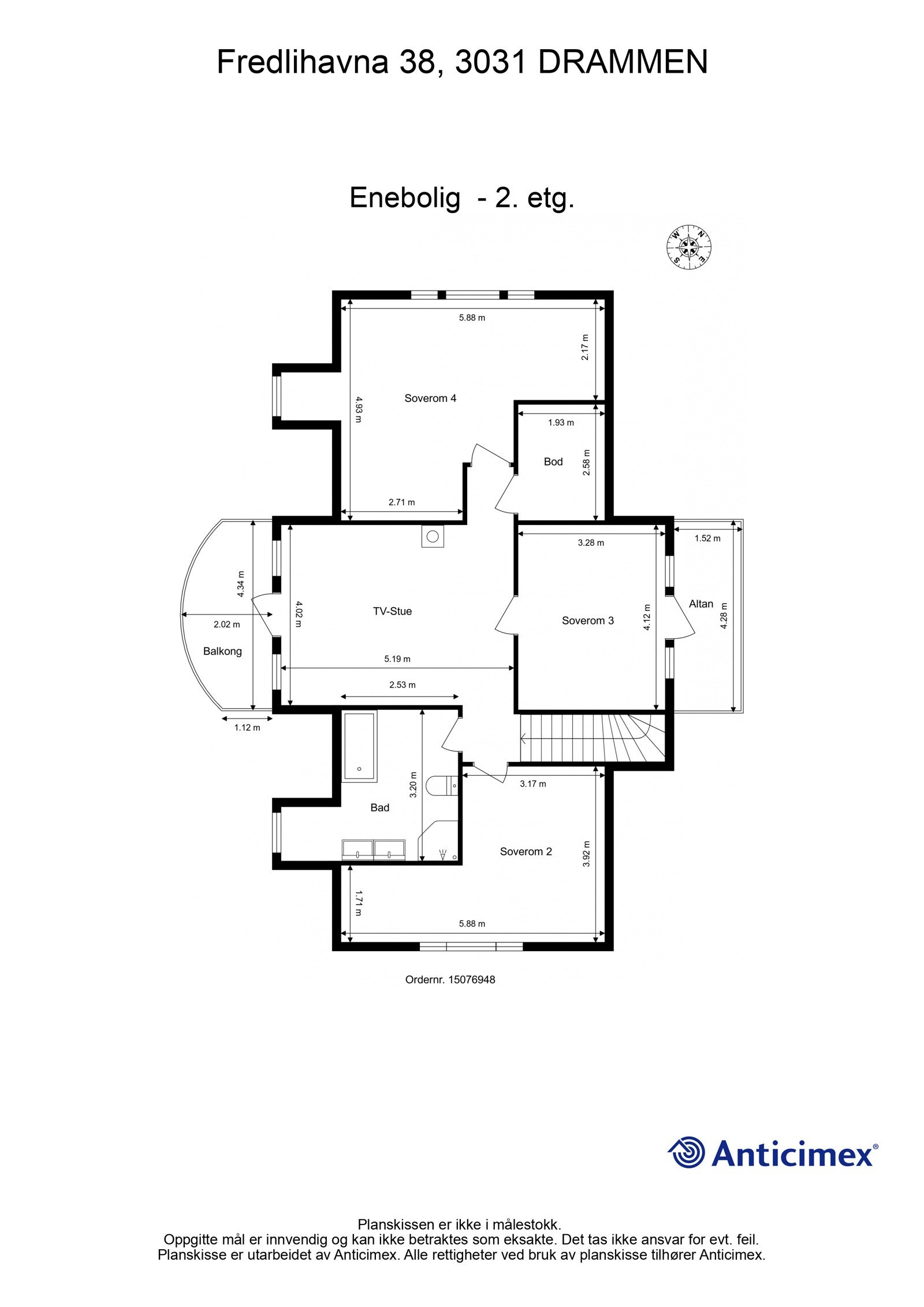 Plantegning - 2. etg Galleribilde
