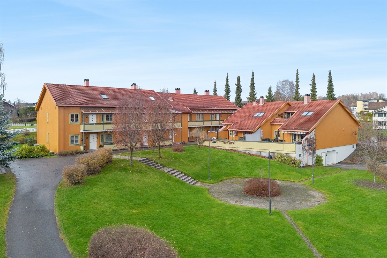 Sameiet Disen Park har opparbeidet fine uteområder som bidrar til trivsel og fine estetiske uttrykk. Galleribilde