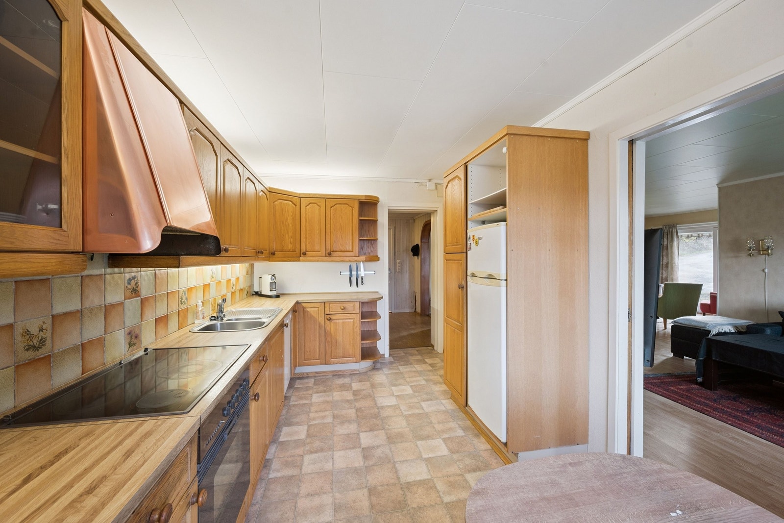 Kjøkken med fronter i heltre eik Galleribilde