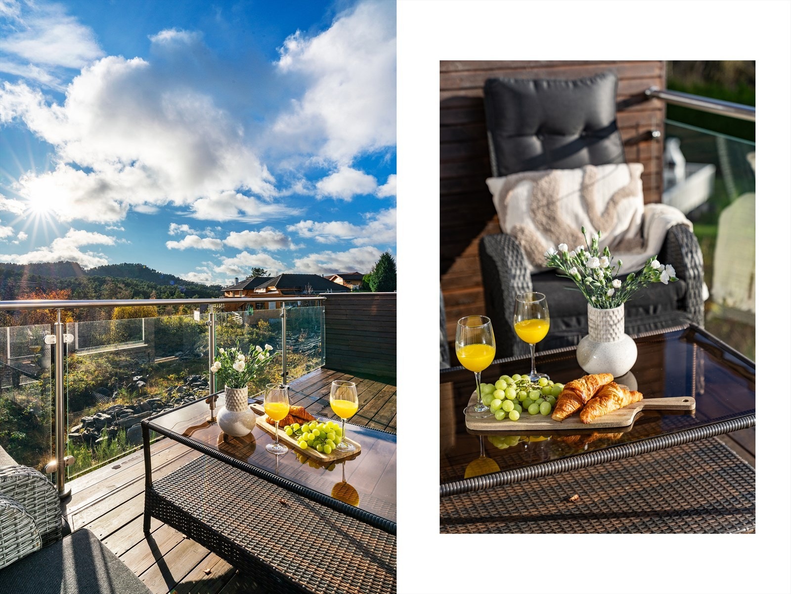 - Leiligheten byr på totalt 67 m² terrasseareal med gode solforhold midtsommers. Balkongen måler 9,7m² - Galleribilde