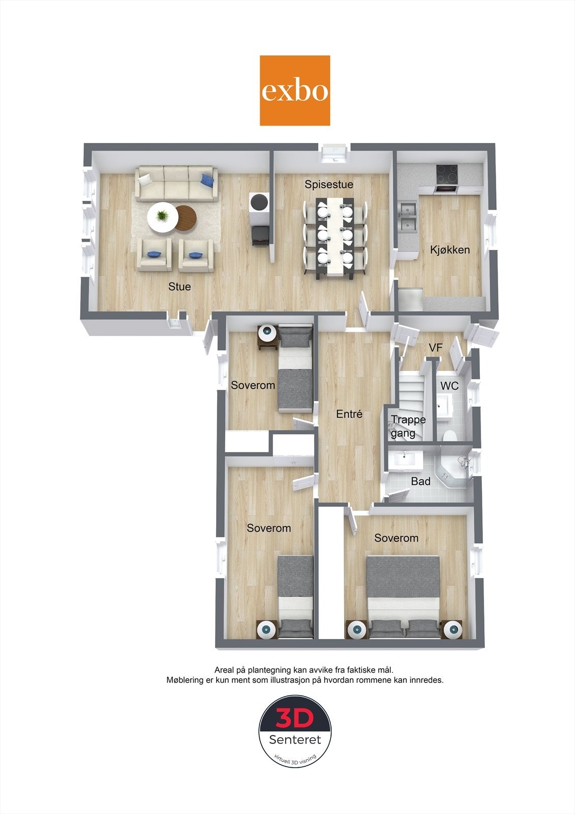 Plantegning 1 etasje. Galleribilde