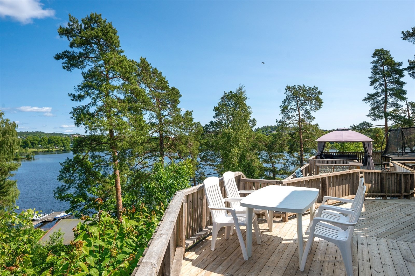 Verandaen kan deles inn i flere soner. Galleribilde