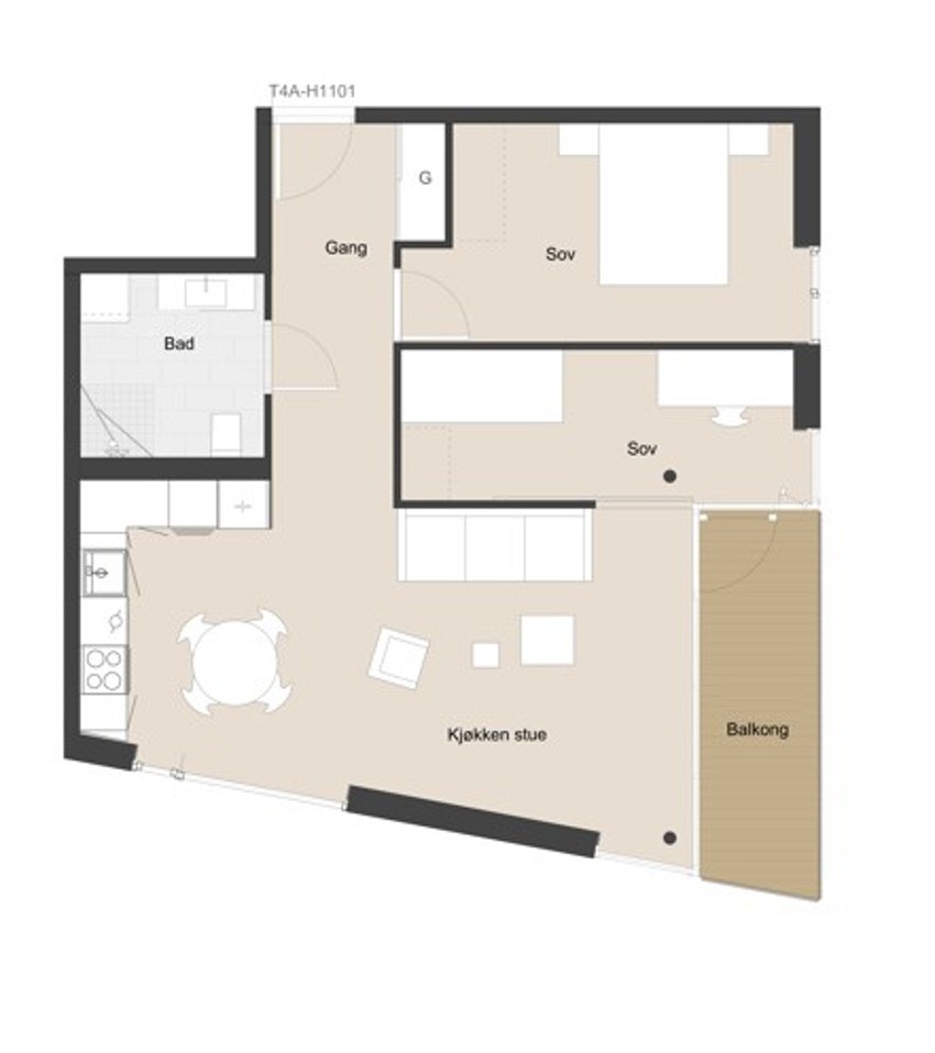 Plantegning Galleribilde