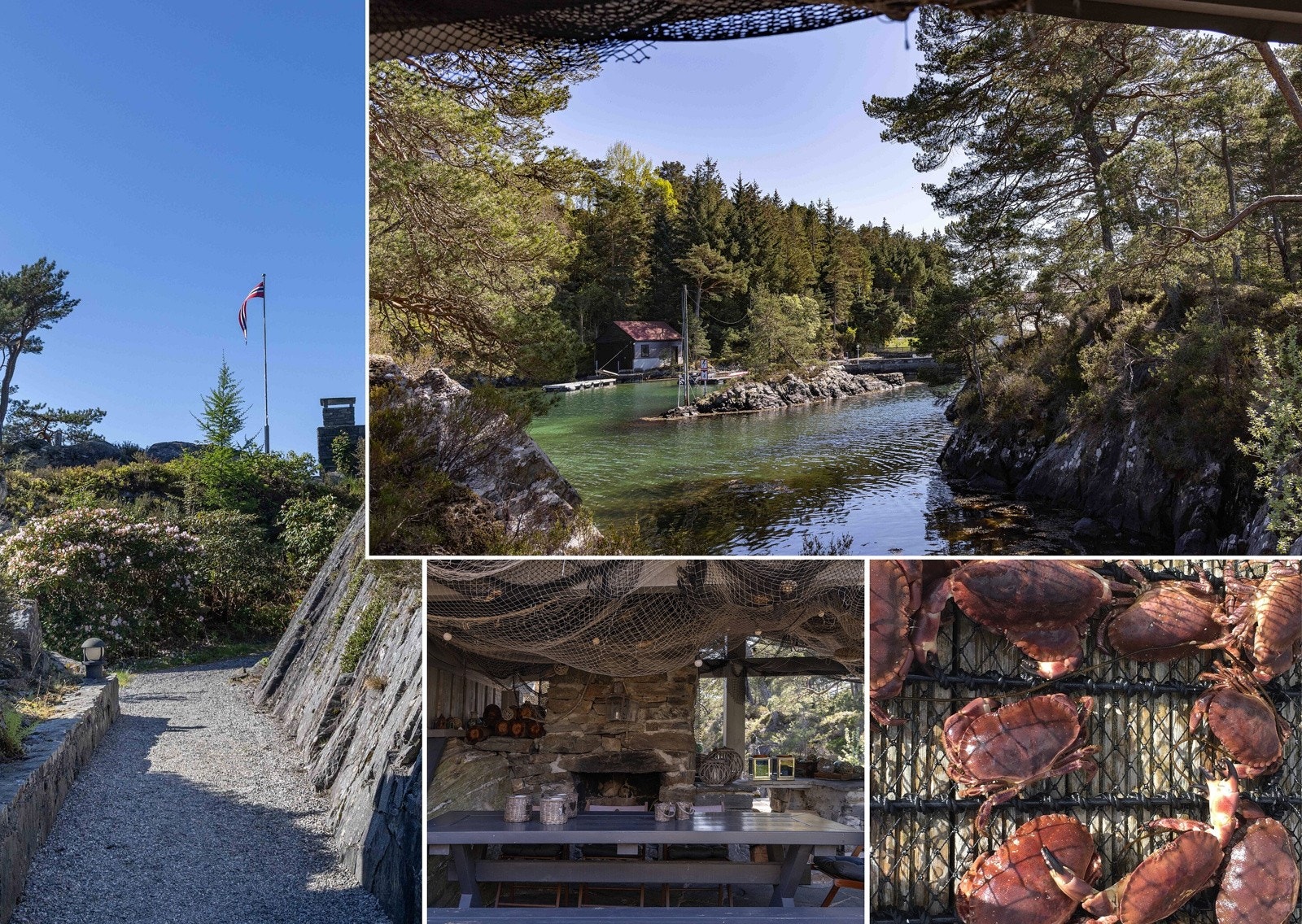 Før huset kommer vi til grillhytten. Galleribilde