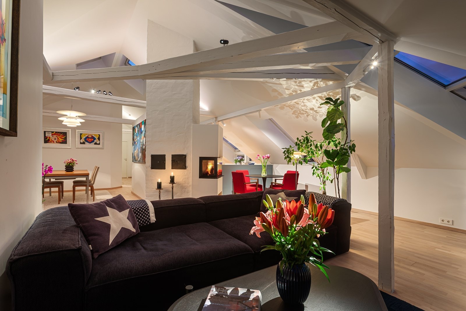 Leiligheten har en meget god og fleksibel planløsning over ett plan med et totalt gulvareal på 169 kvm Galleribilde