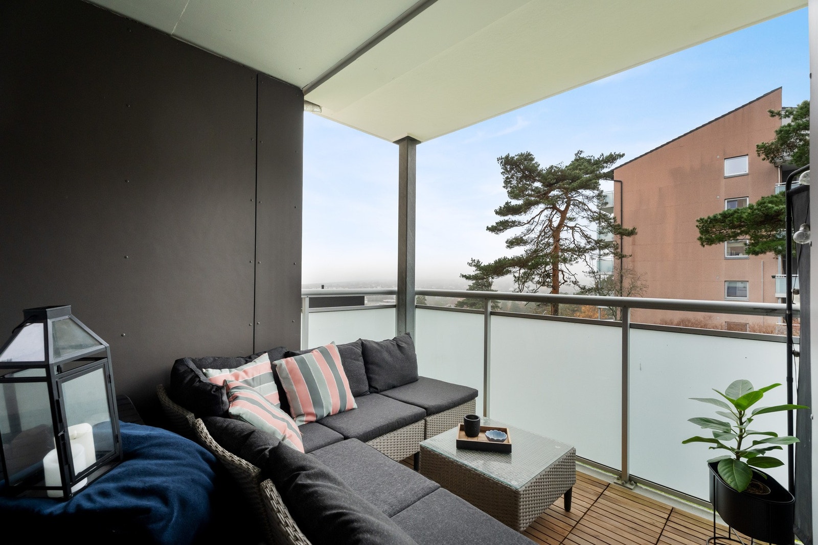 Her har du en flott utsikt på lyse dager. Galleribilde