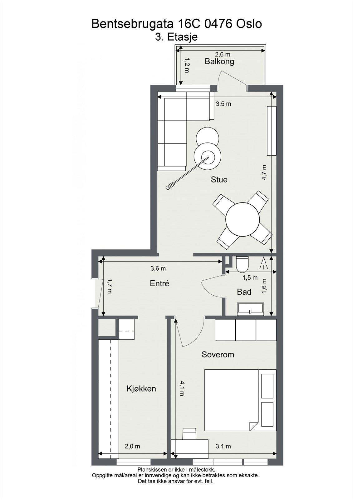 Takstmannens planskisse Galleribilde
