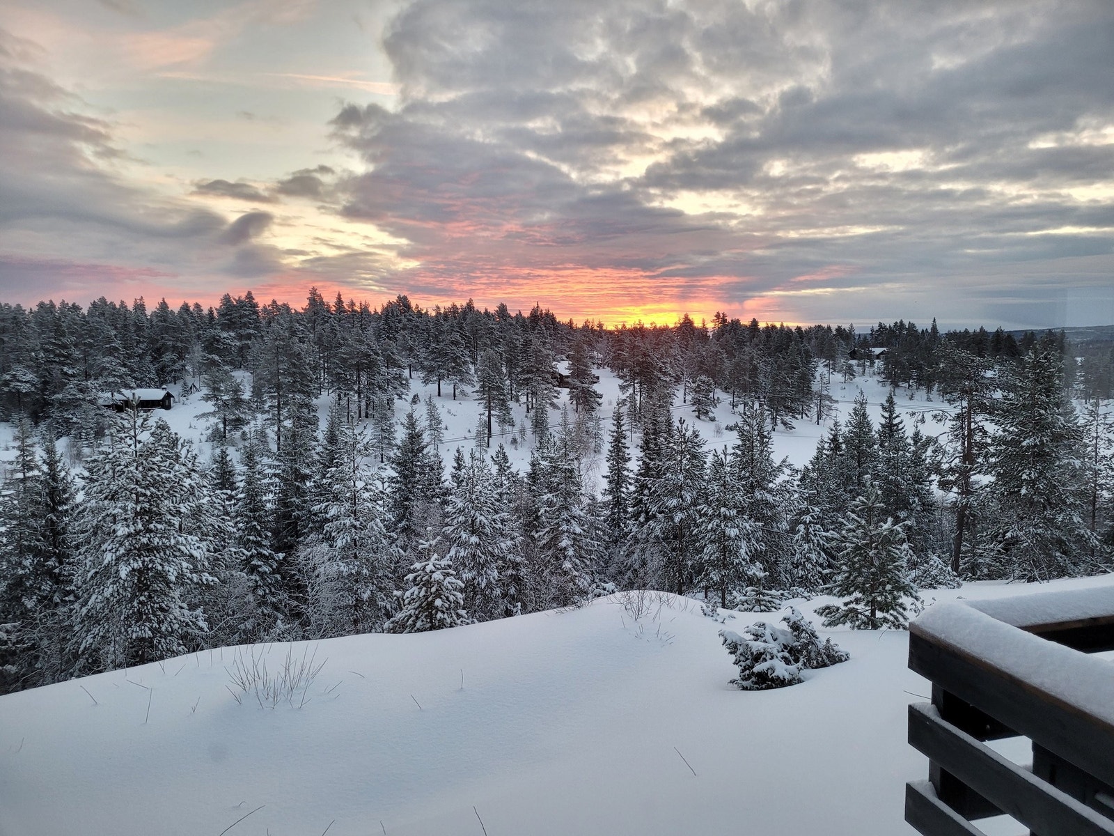 Bildet tatt 30 desember om morgen Galleribilde