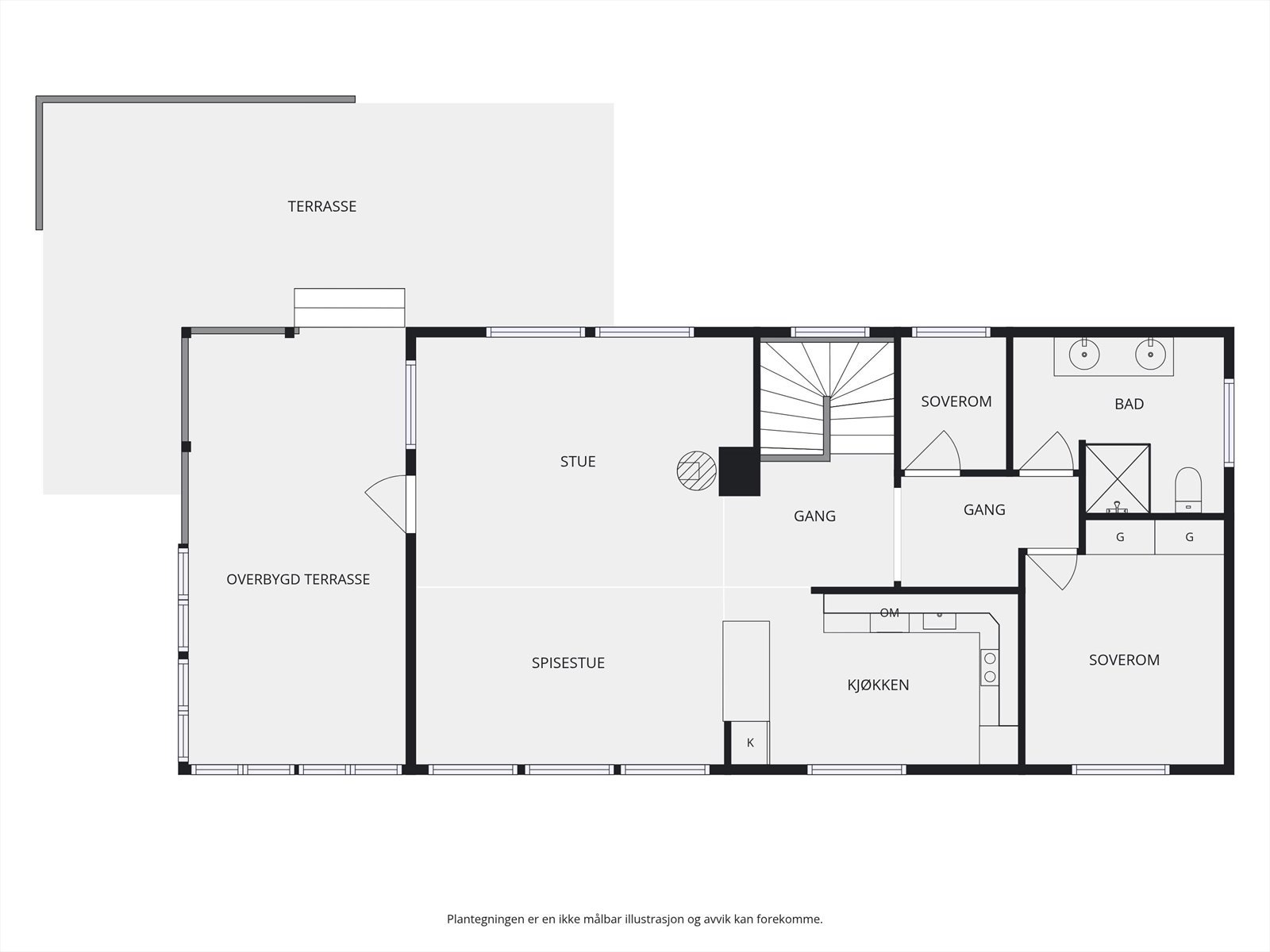 Plantegning 1. etasje. Galleribilde
