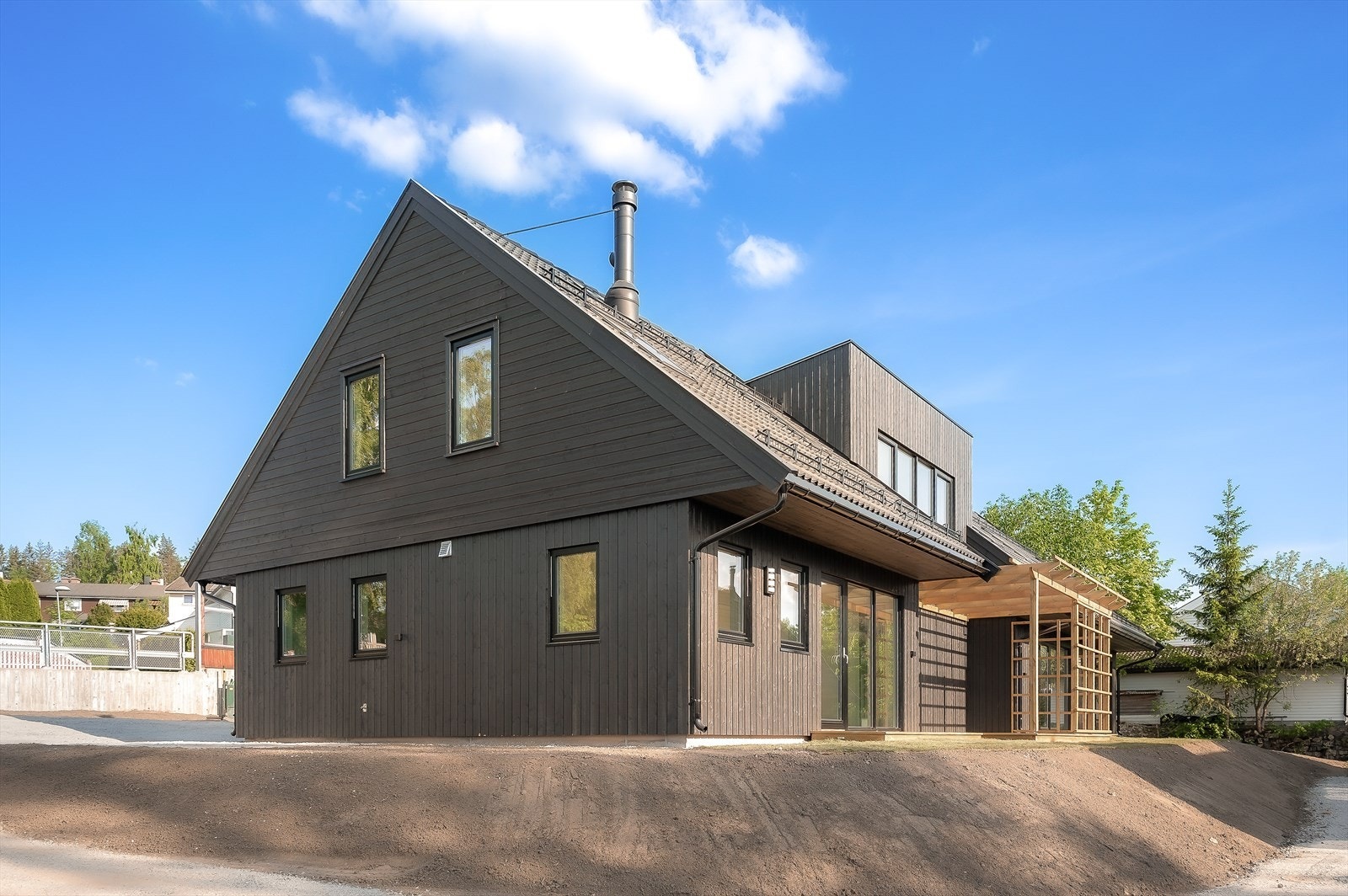 Solrik og naturskjønn beliggenhet (NB! Bilde er av bolig D som er identisk som B) Galleribilde